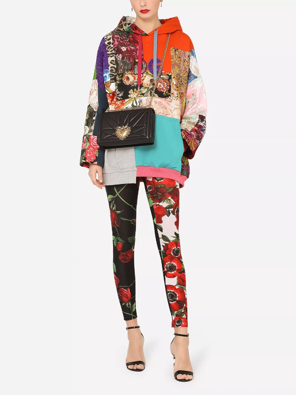 Dolce & Gabbana High-Waisted Lace Viscose Leggings