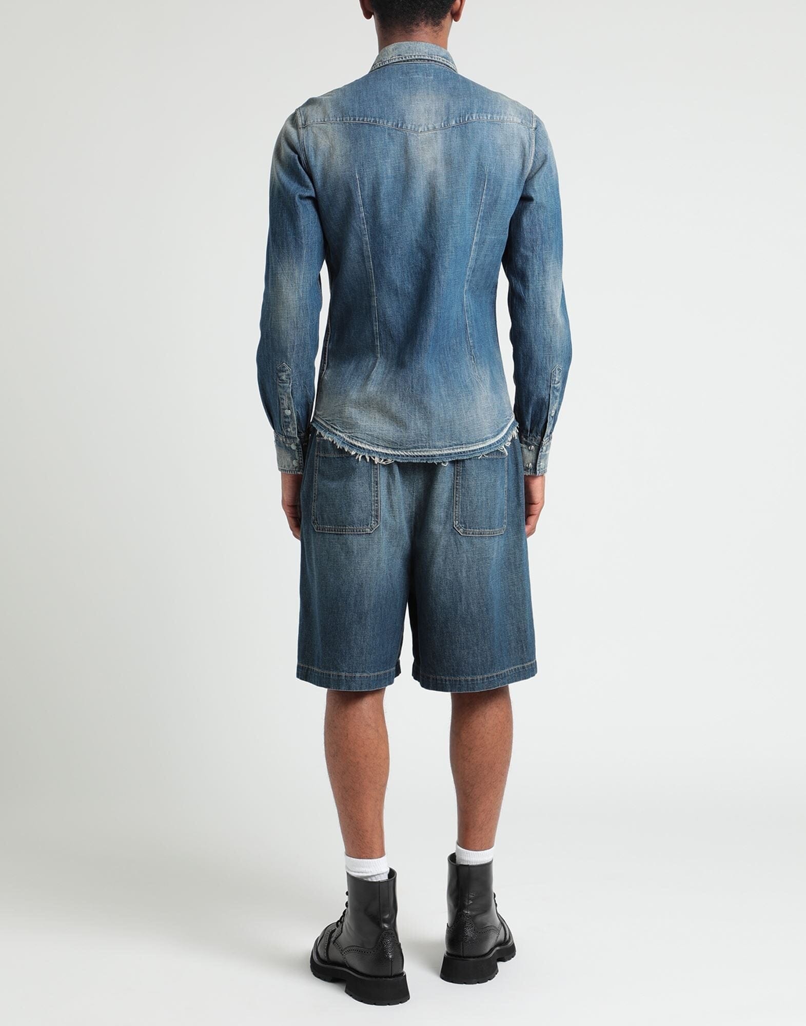 Dolce & Gabbana Angels Patch Denim Shirt