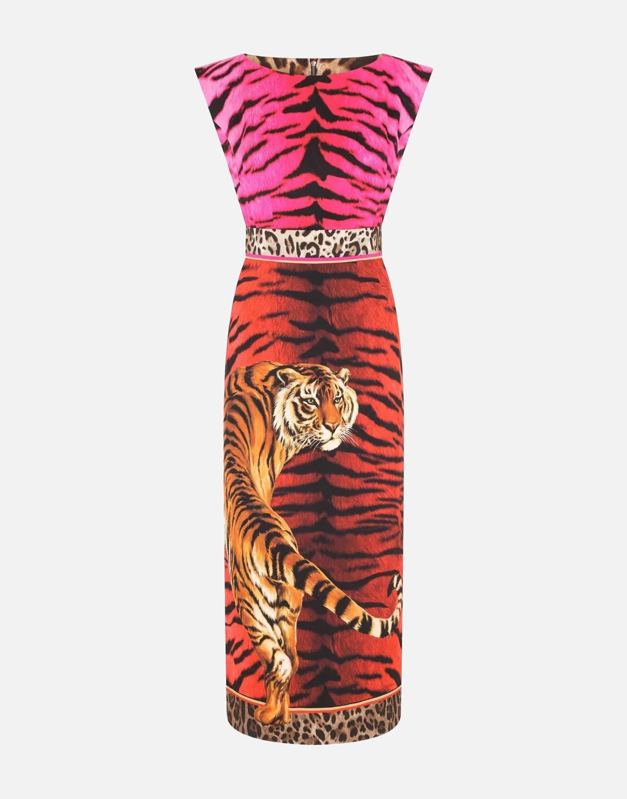 Dolce & Gabbana Animal-Print Midi Dress