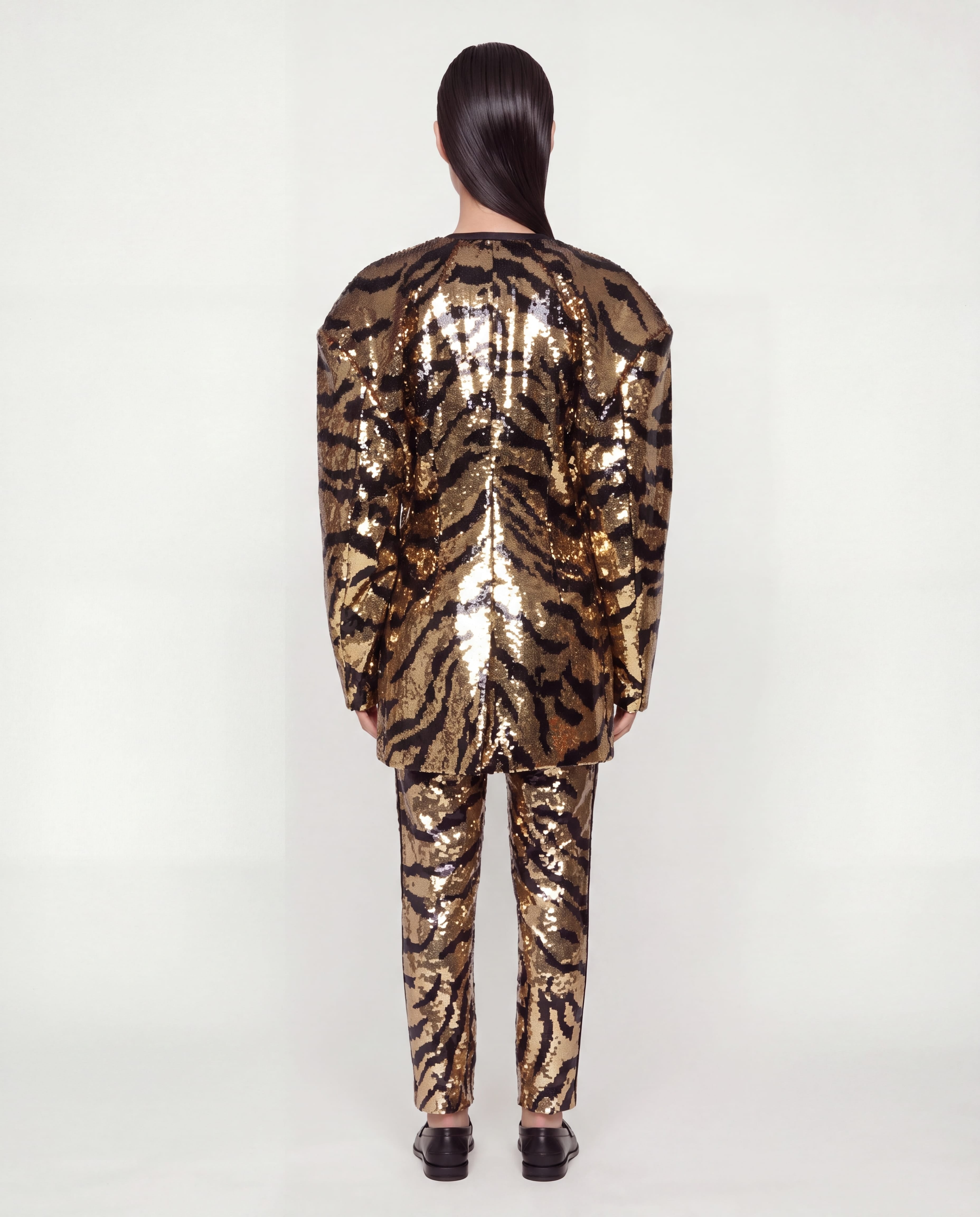 Dolce & Gabbana Dolce & Gabbana Animal Print Sequin Blazer