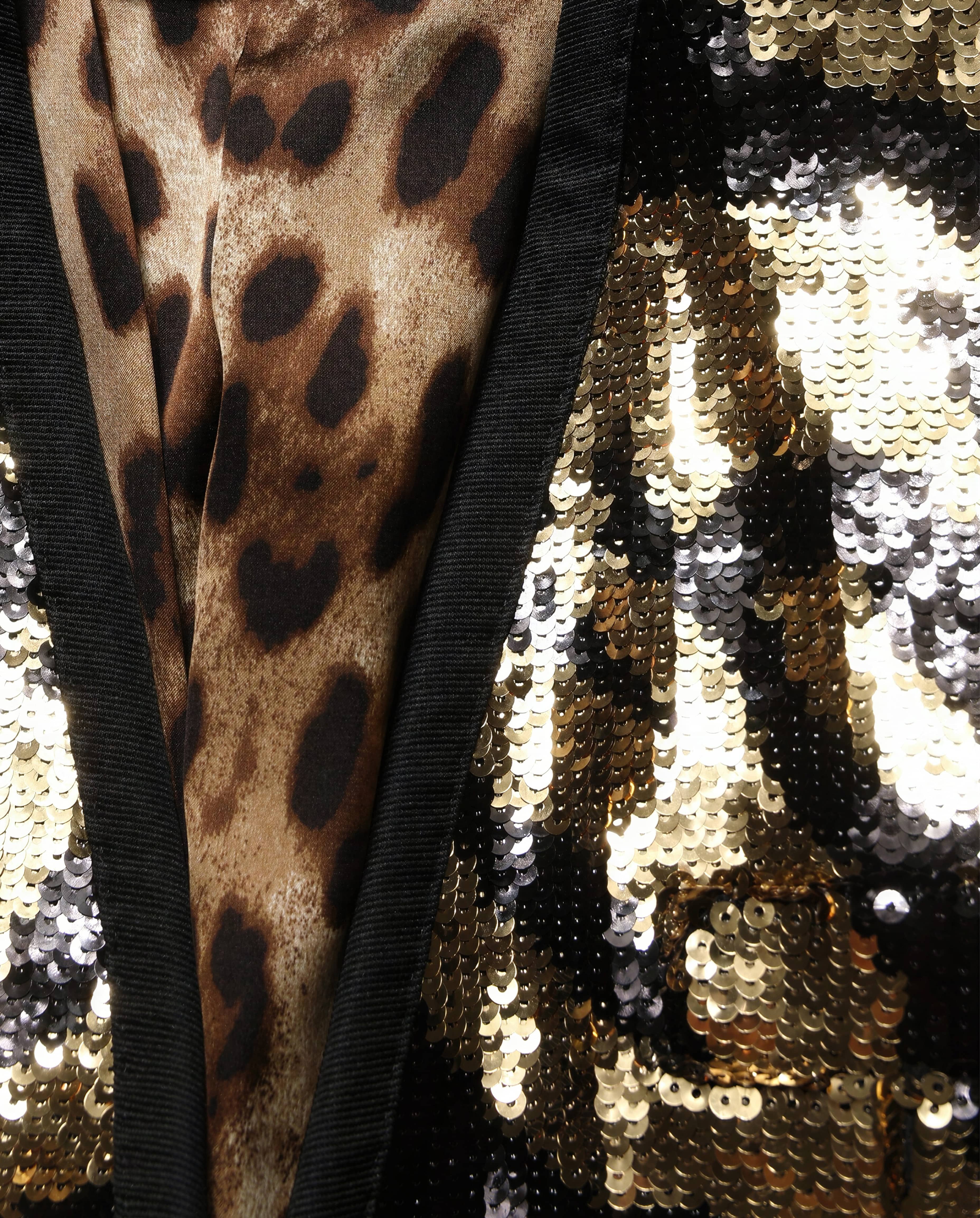 Dolce & Gabbana Dolce & Gabbana Animal Print Sequin Blazer