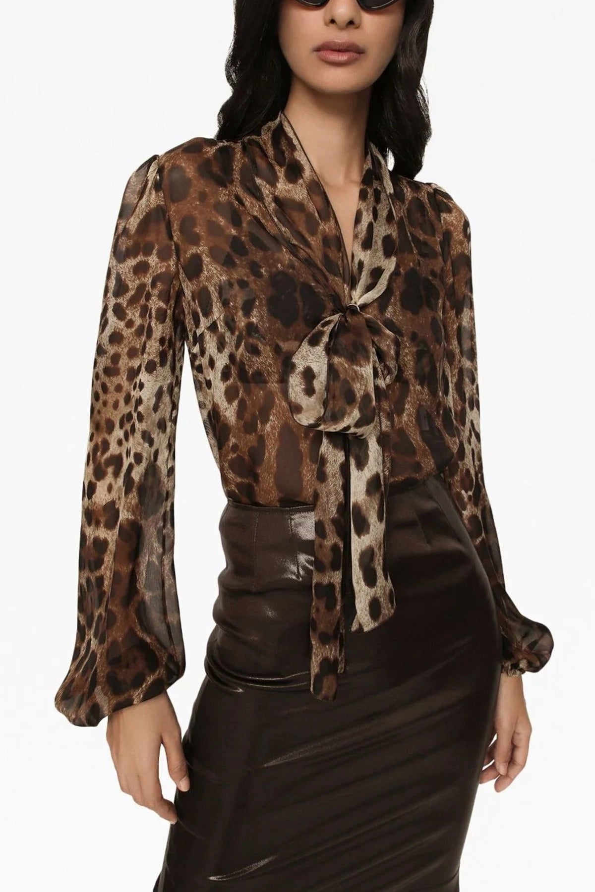 Dolce & Gabbana Animal Print Silk Shirt - alternate view