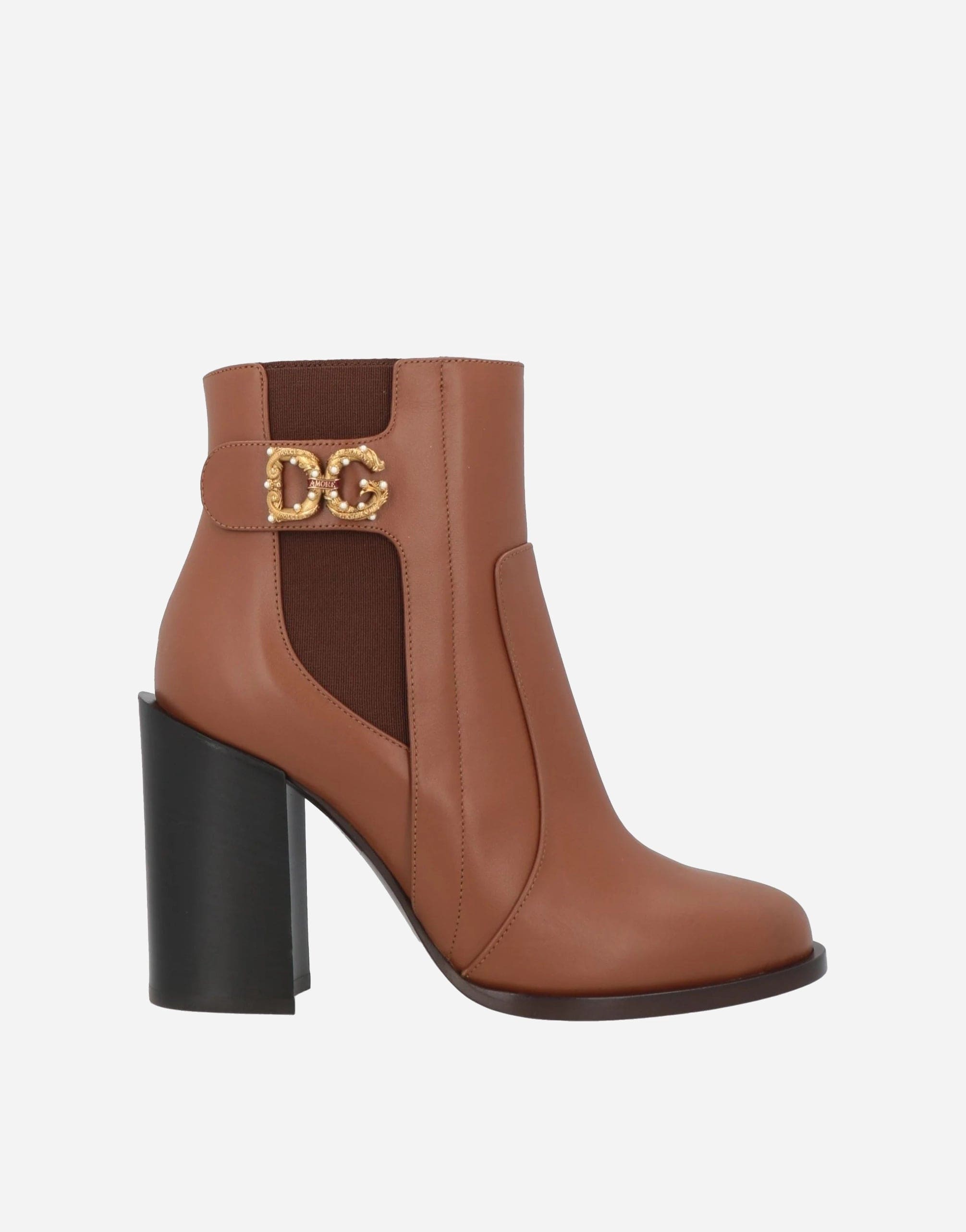 Dolce & Gabbana Ankle Boots With DG Logo