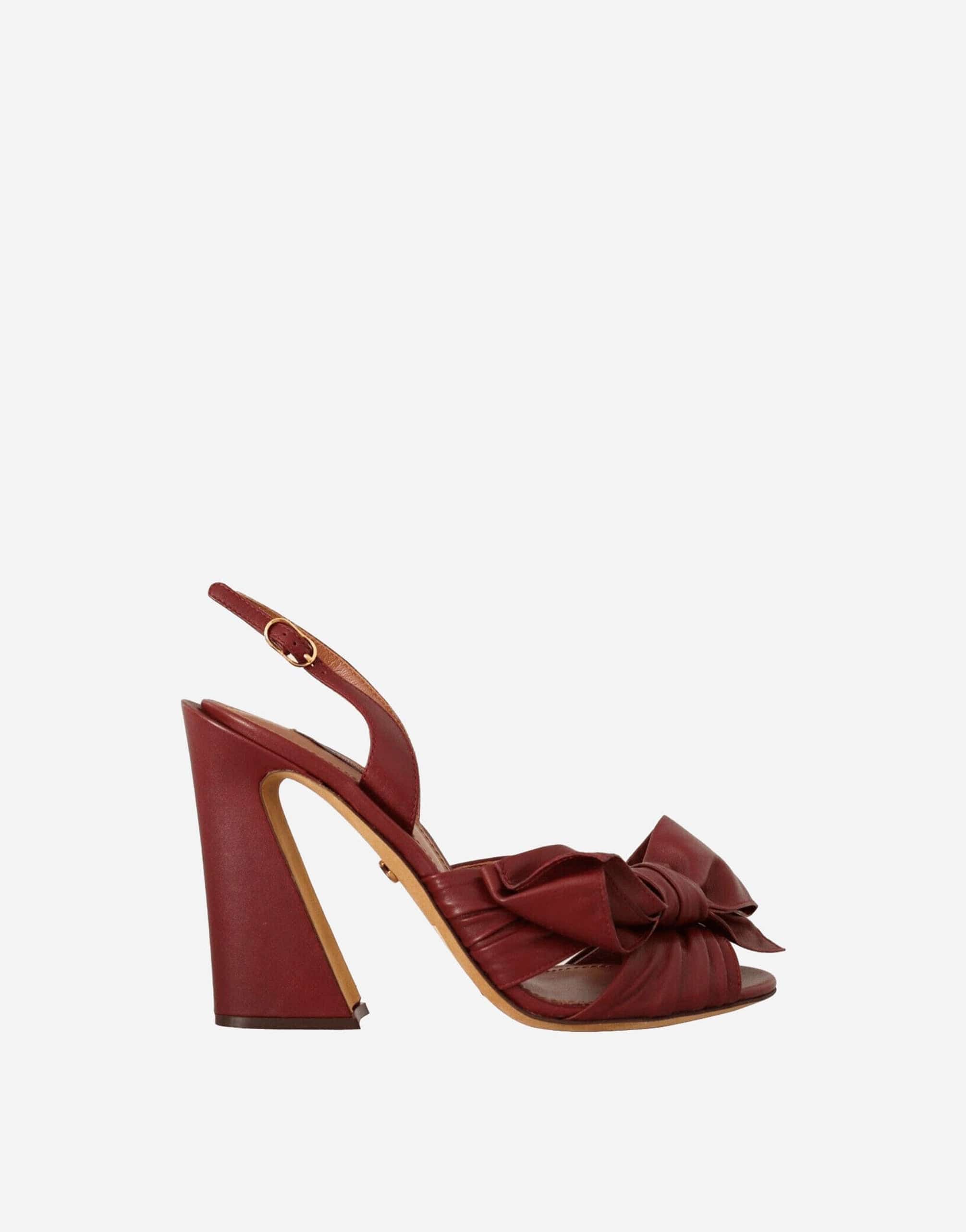 Dolce & Gabbana Ankle Strap Bow Sandals