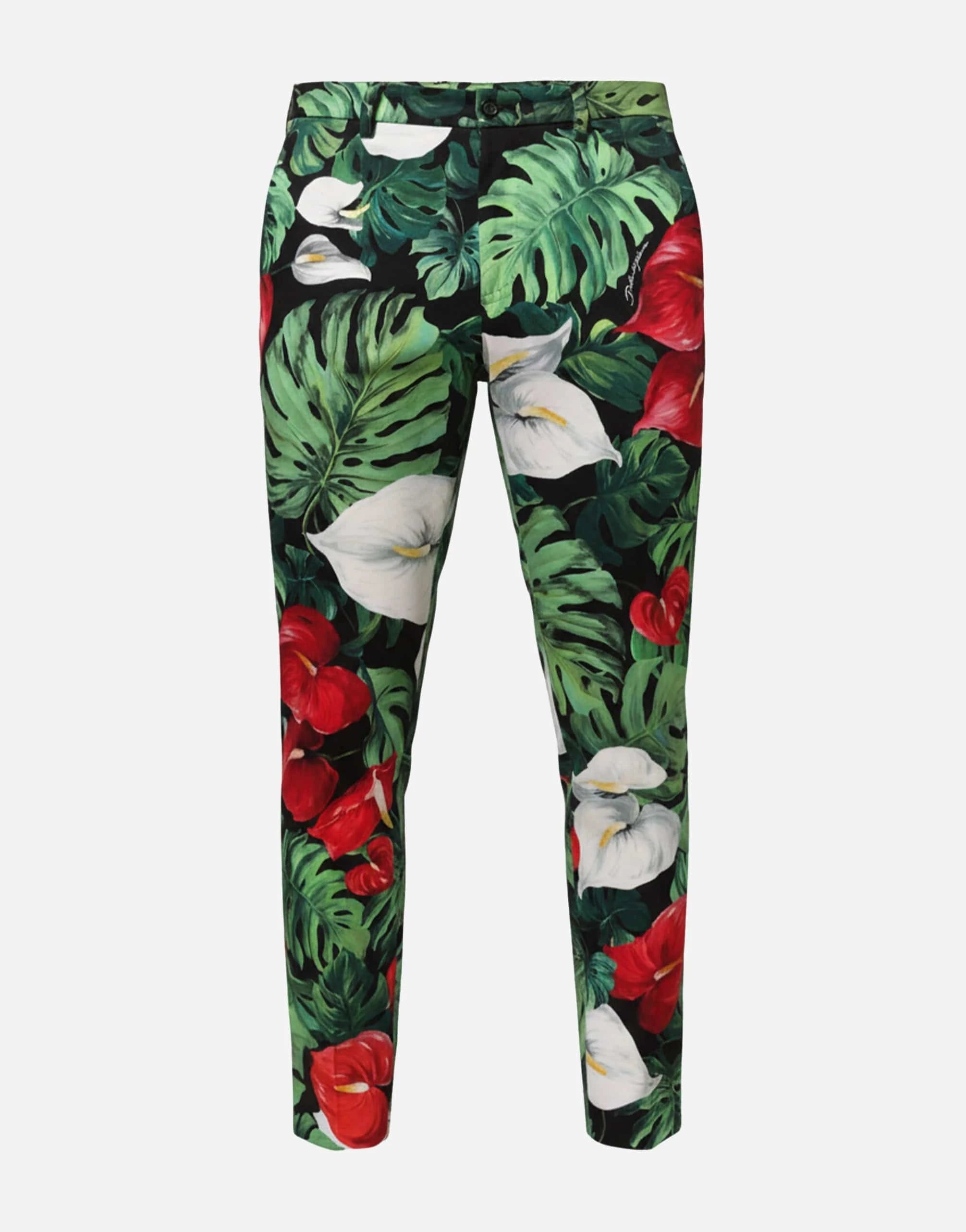 Dolce & Gabbana Anthurium Print Lounge Trousers