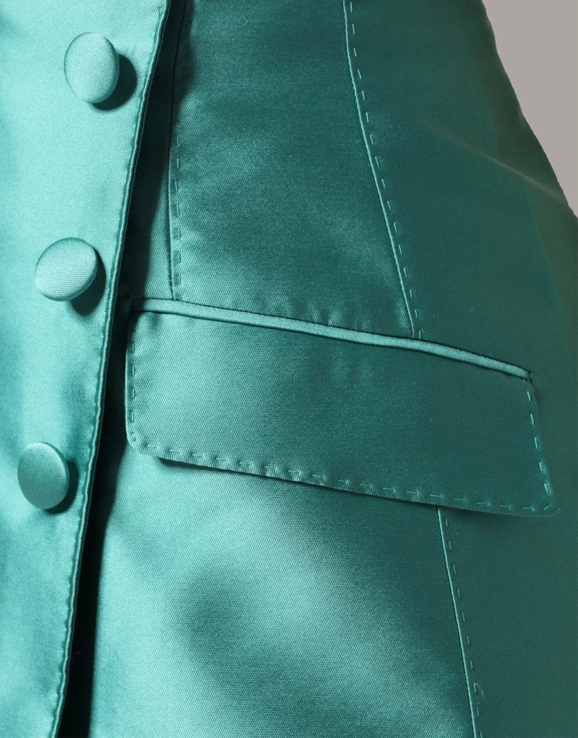 Dolce & Gabbana Asymmetric Silk-Blend Satin Mini Skirt