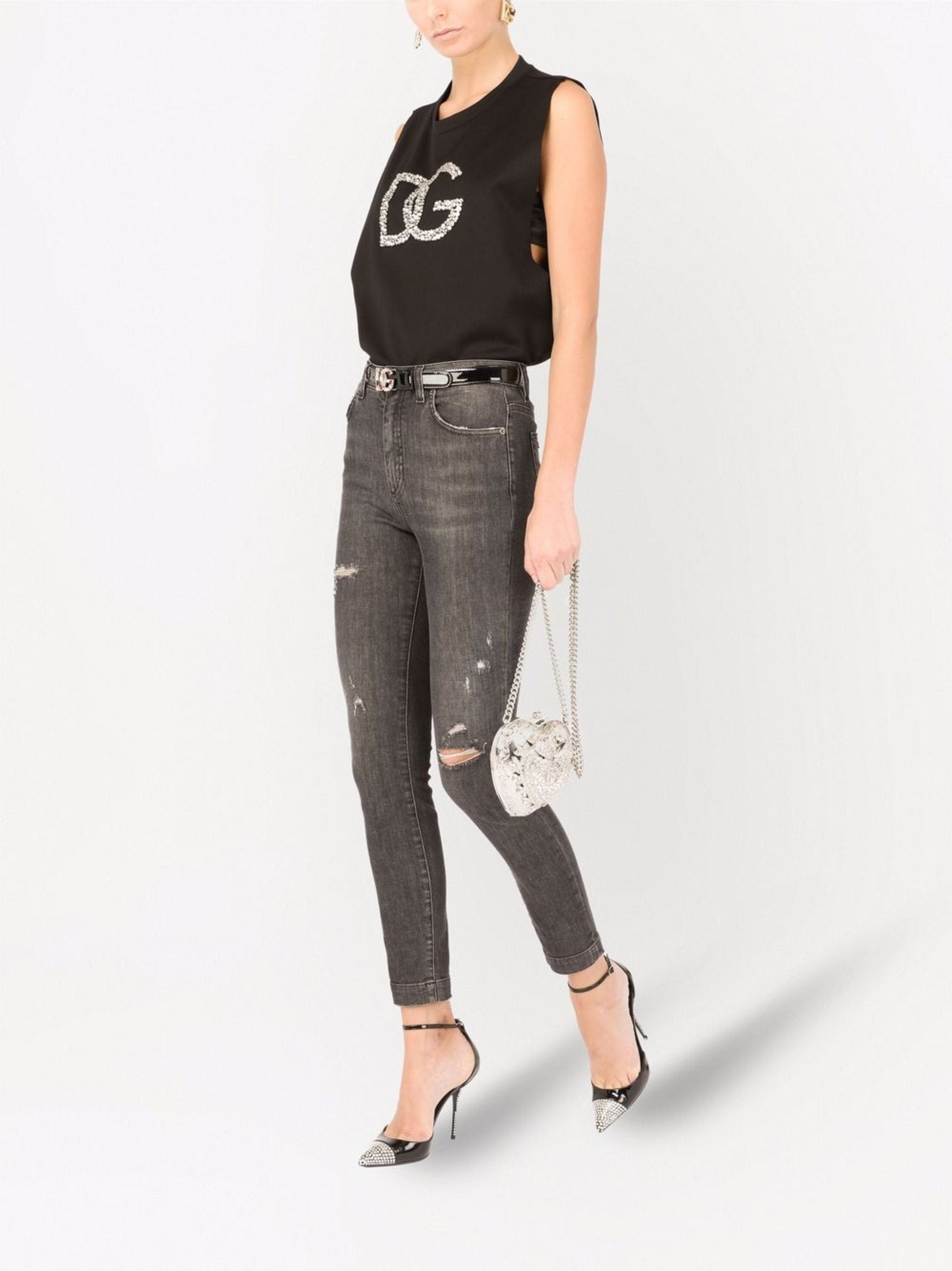 Dolce & Gabbana Audrey Distressed Skinny Jeans