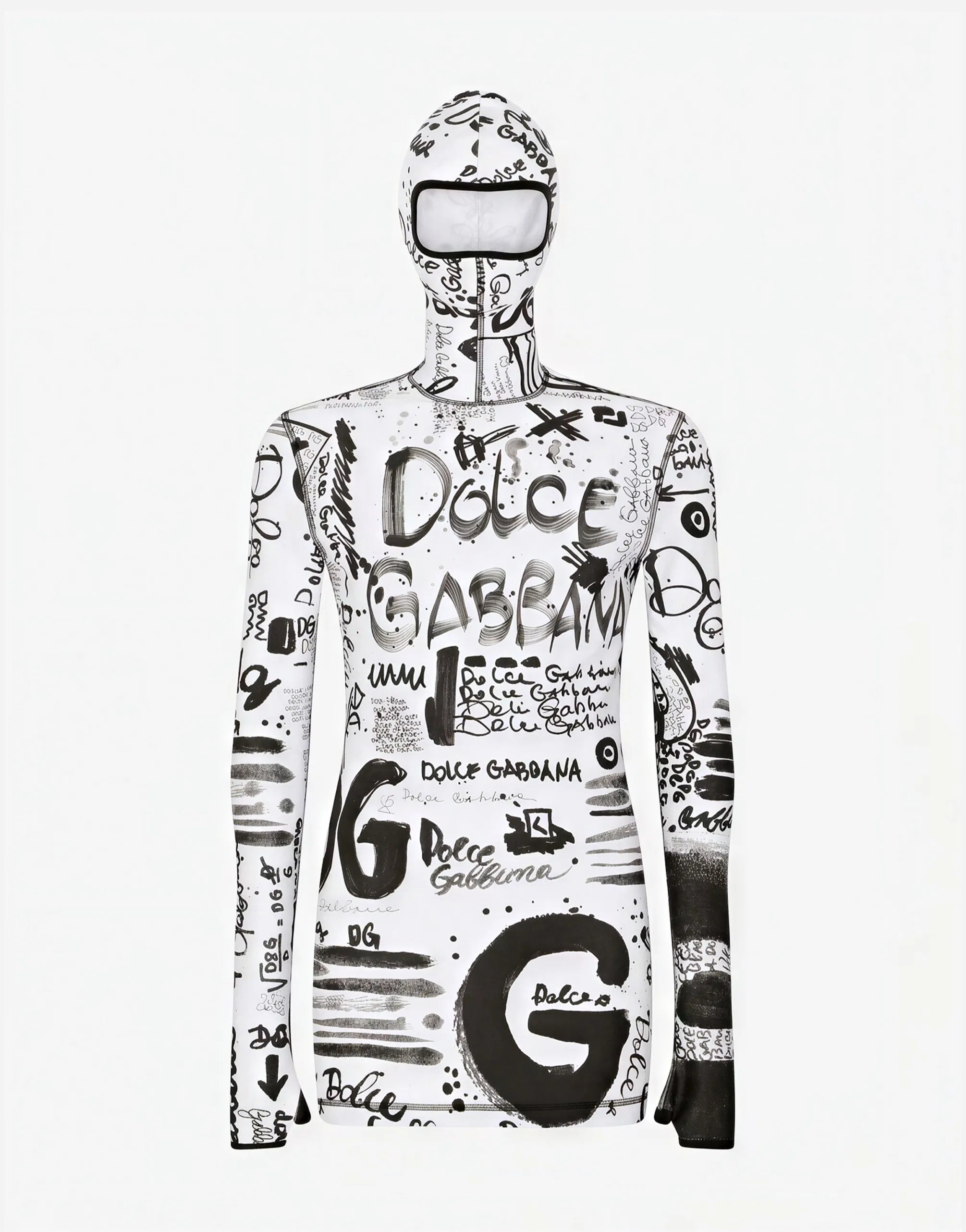 Dolce & Gabbana Dolce & Gabbana Balaclava and Logo Print Sweatshirt