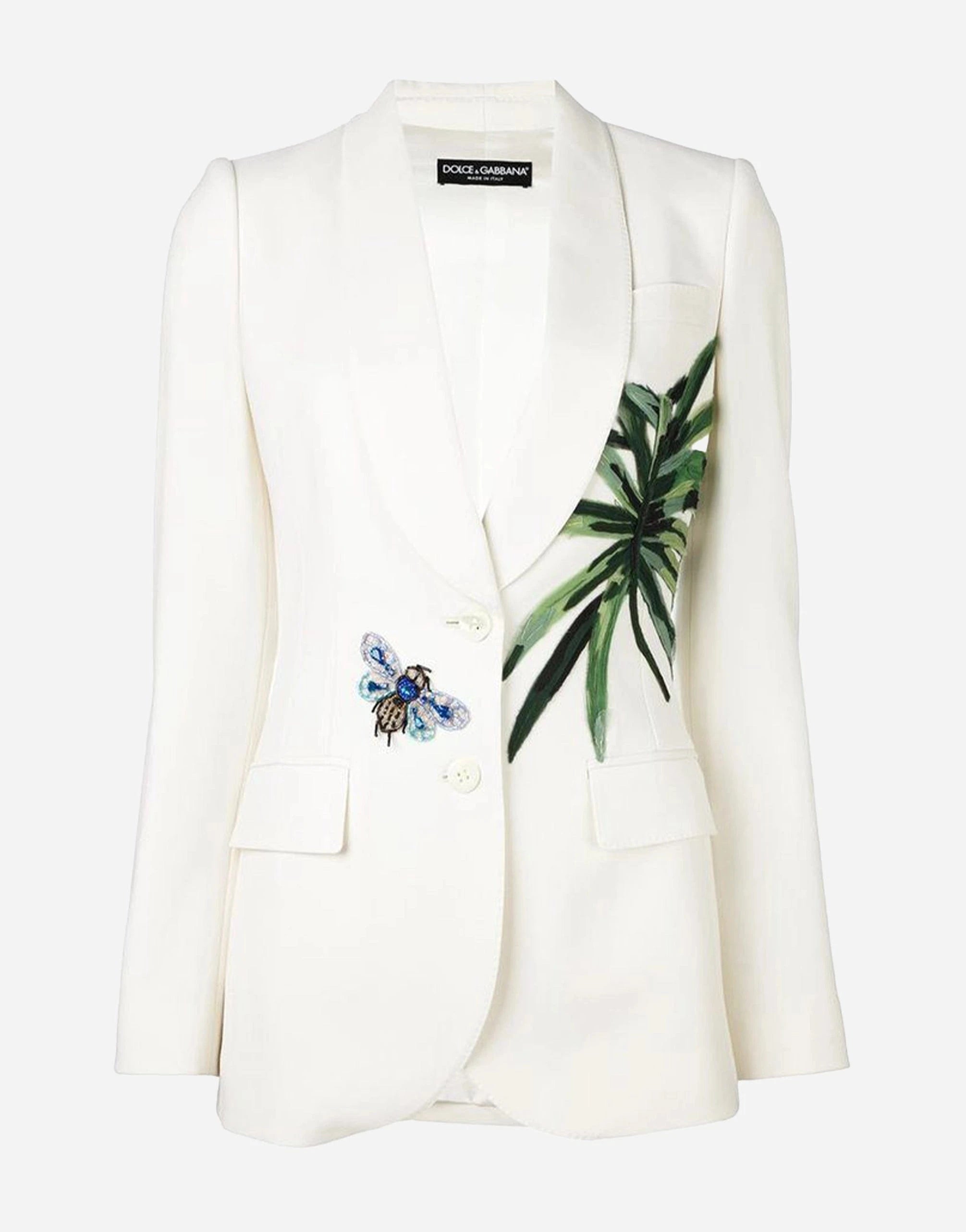 Dolce & Gabbana Banana Leaf Patch Blazer