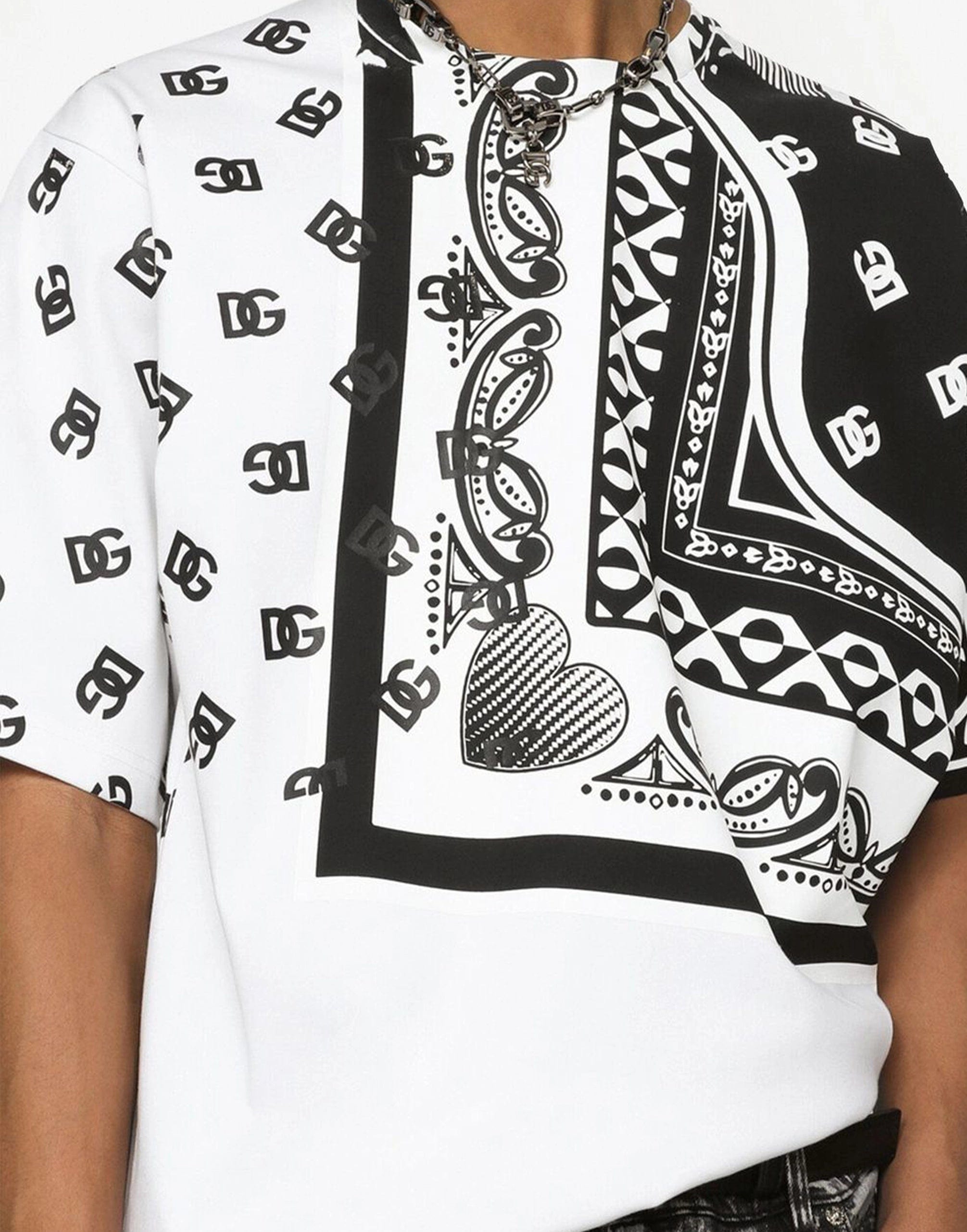 Dolce & Gabbana Bandana Logo-Print T-Shirt