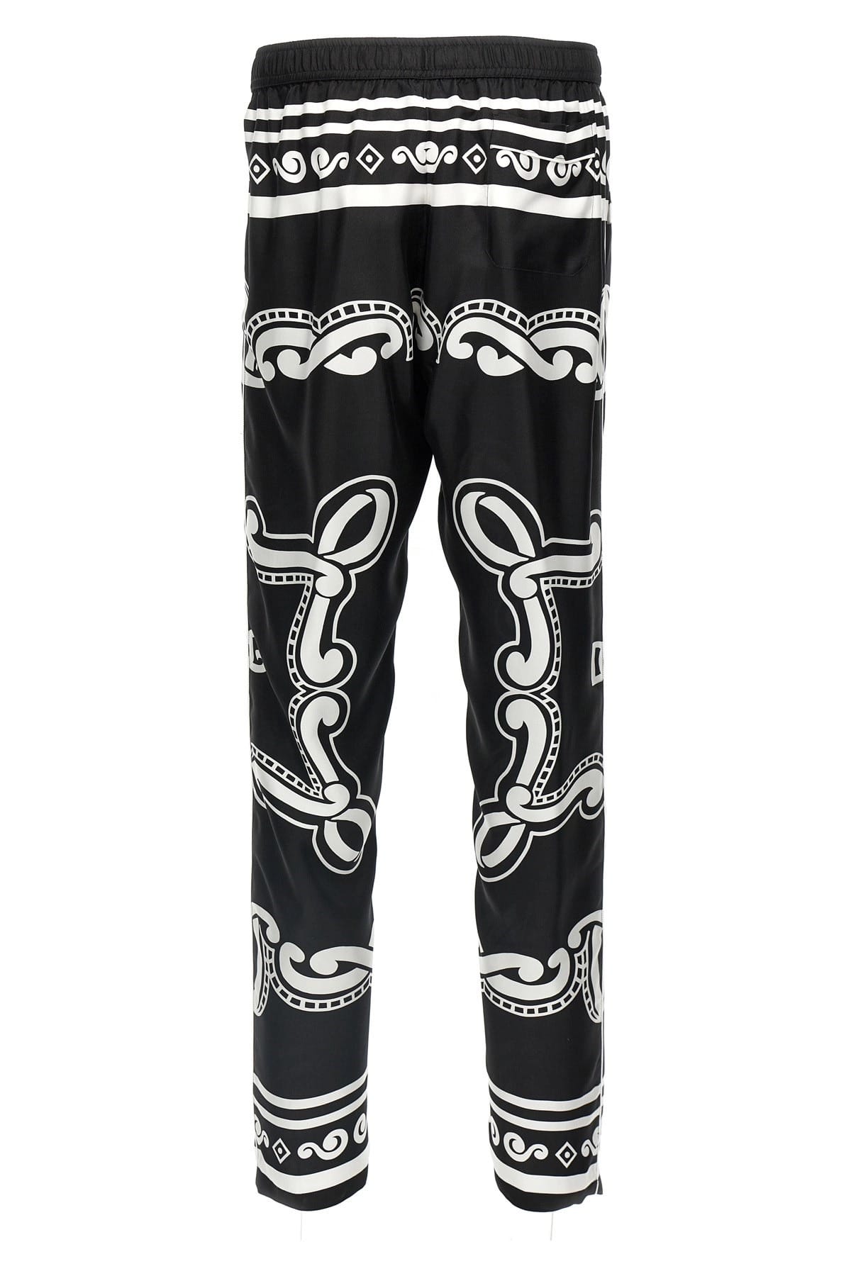 Dolce & Gabbana Dolce & Gabbana Bandana-Print Silk Pajama Pants