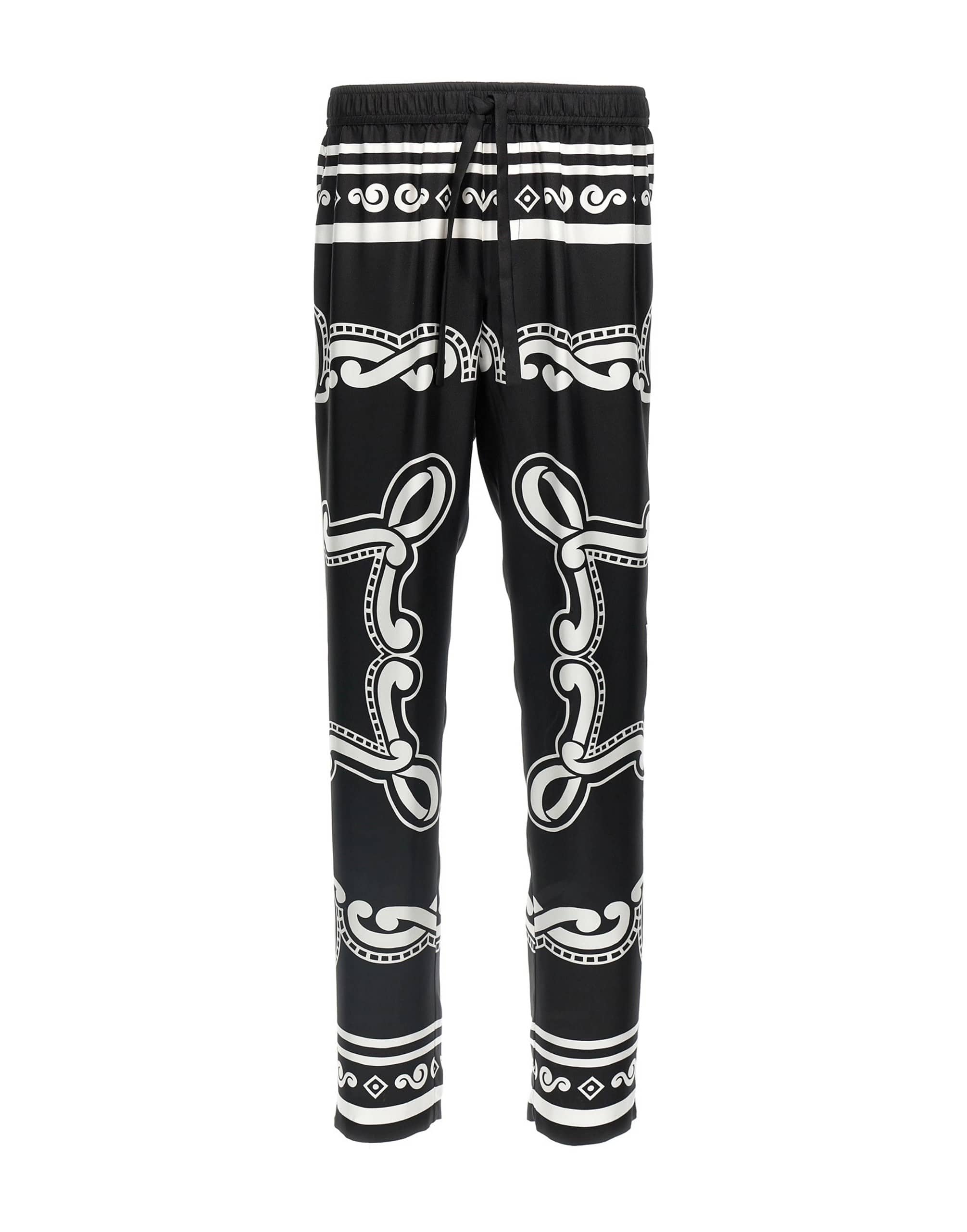 Dolce & Gabbana Dolce & Gabbana Bandana-Print Silk Pajama Pants