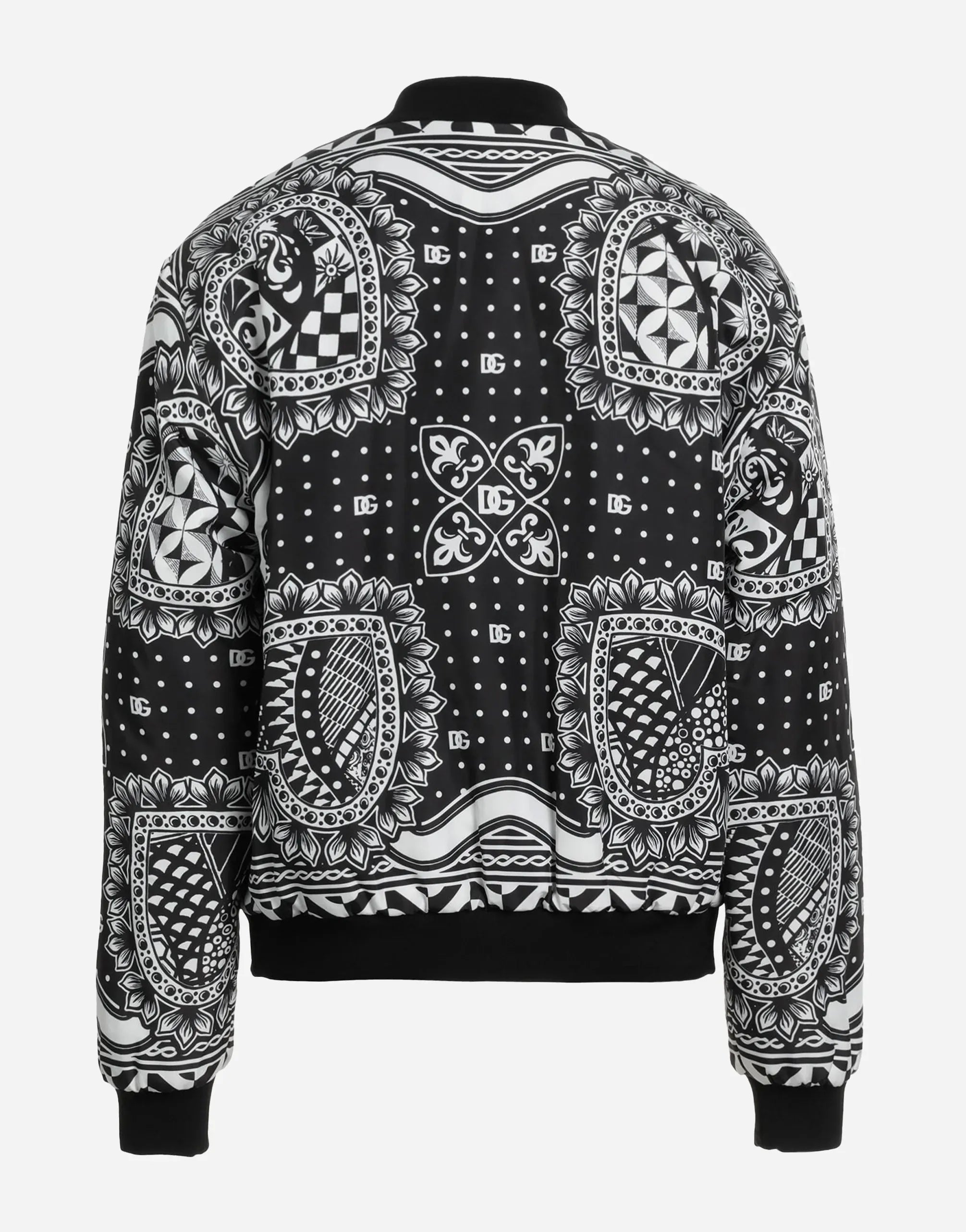 Dolce & Gabbana Bandana Printed Bomber Jacket
