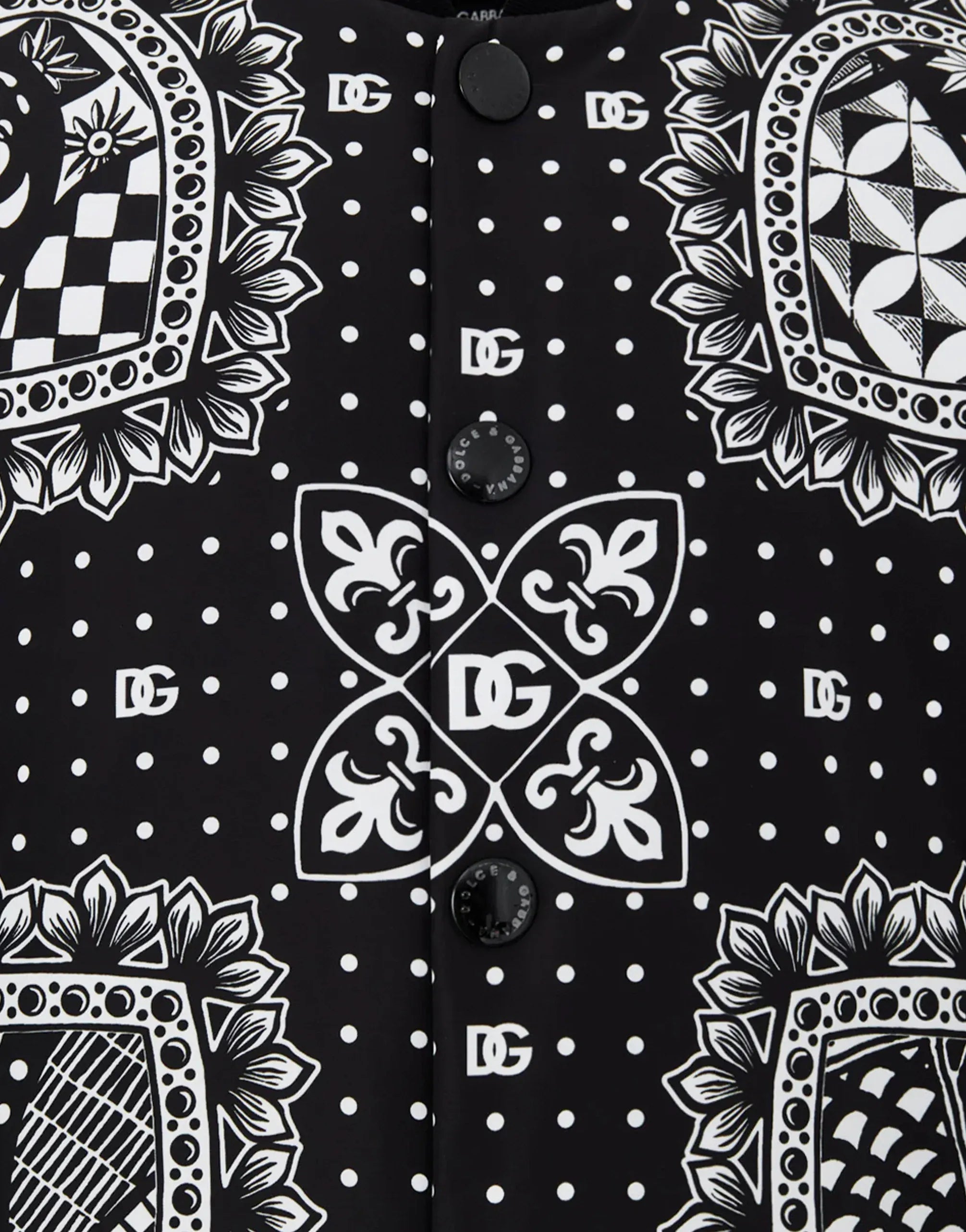 Dolce & Gabbana Bandana Printed Bomber Jacket