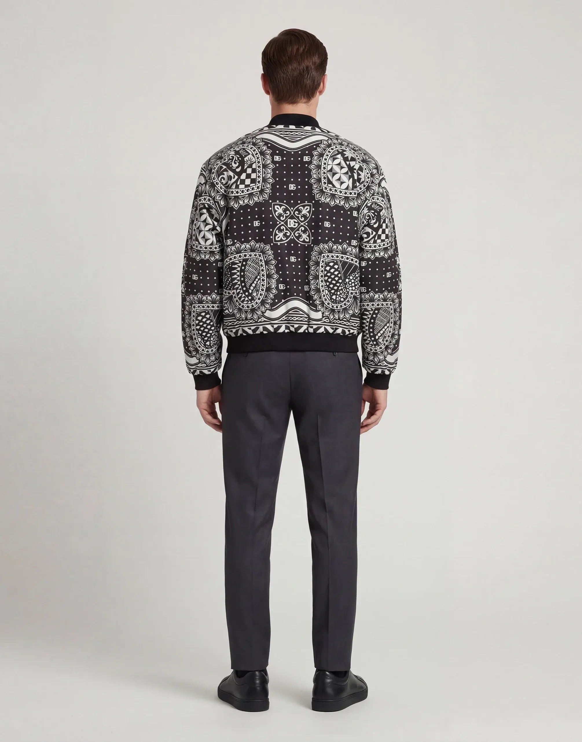 Dolce & Gabbana Bandana Printed Bomber Jacket