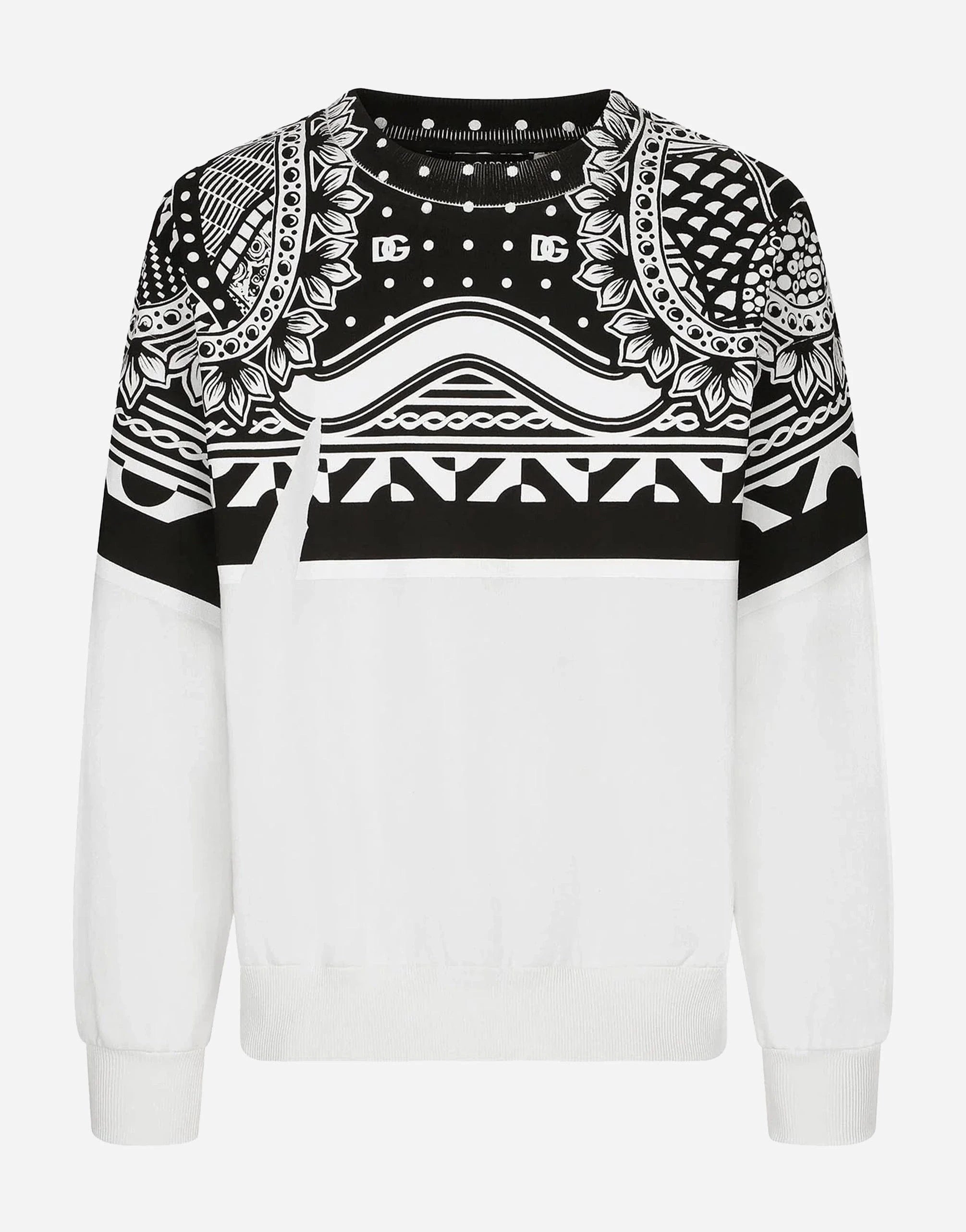 Dolce & Gabbana Bandanna-Print Jersey Sweatshirt