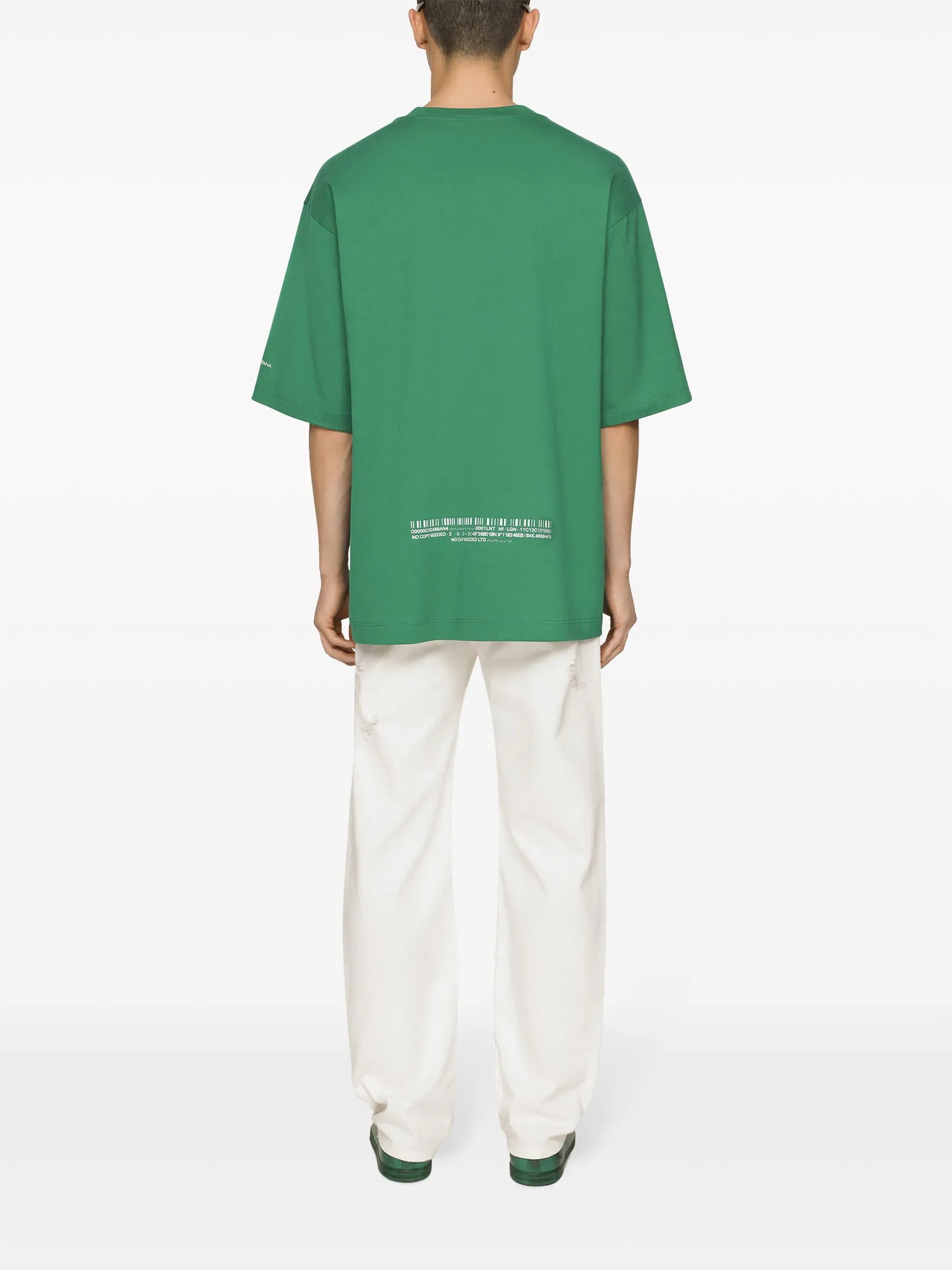 Dolce & Gabbana Dolce & Gabbana Barcode-Print Cotton T-Shirt