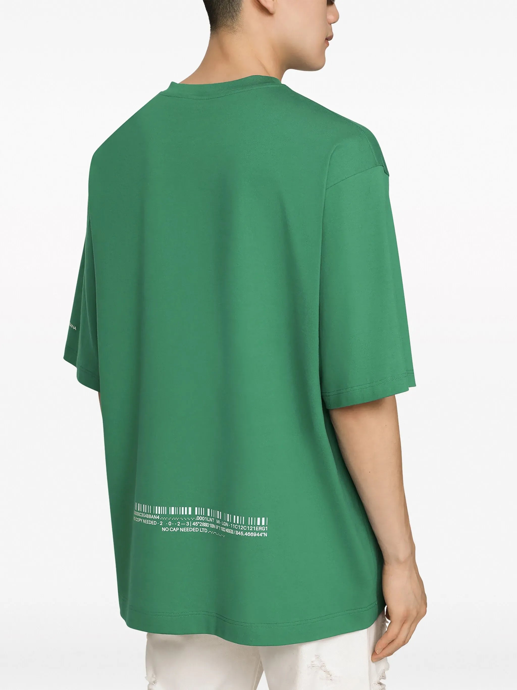 Dolce & Gabbana Dolce & Gabbana Barcode-Print Cotton T-Shirt