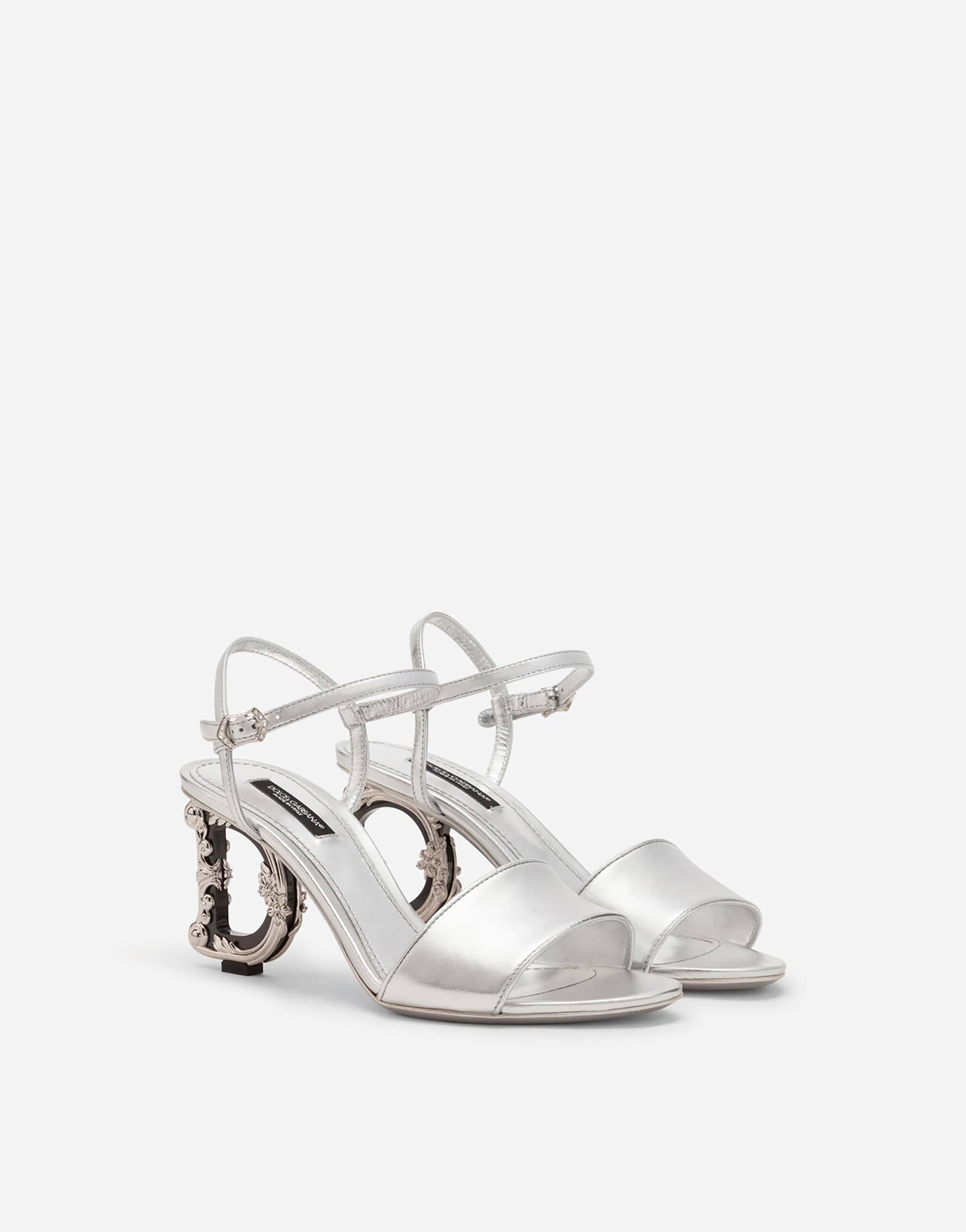 Dolce & Gabbana Baroque DG Heel Mordore Sandals