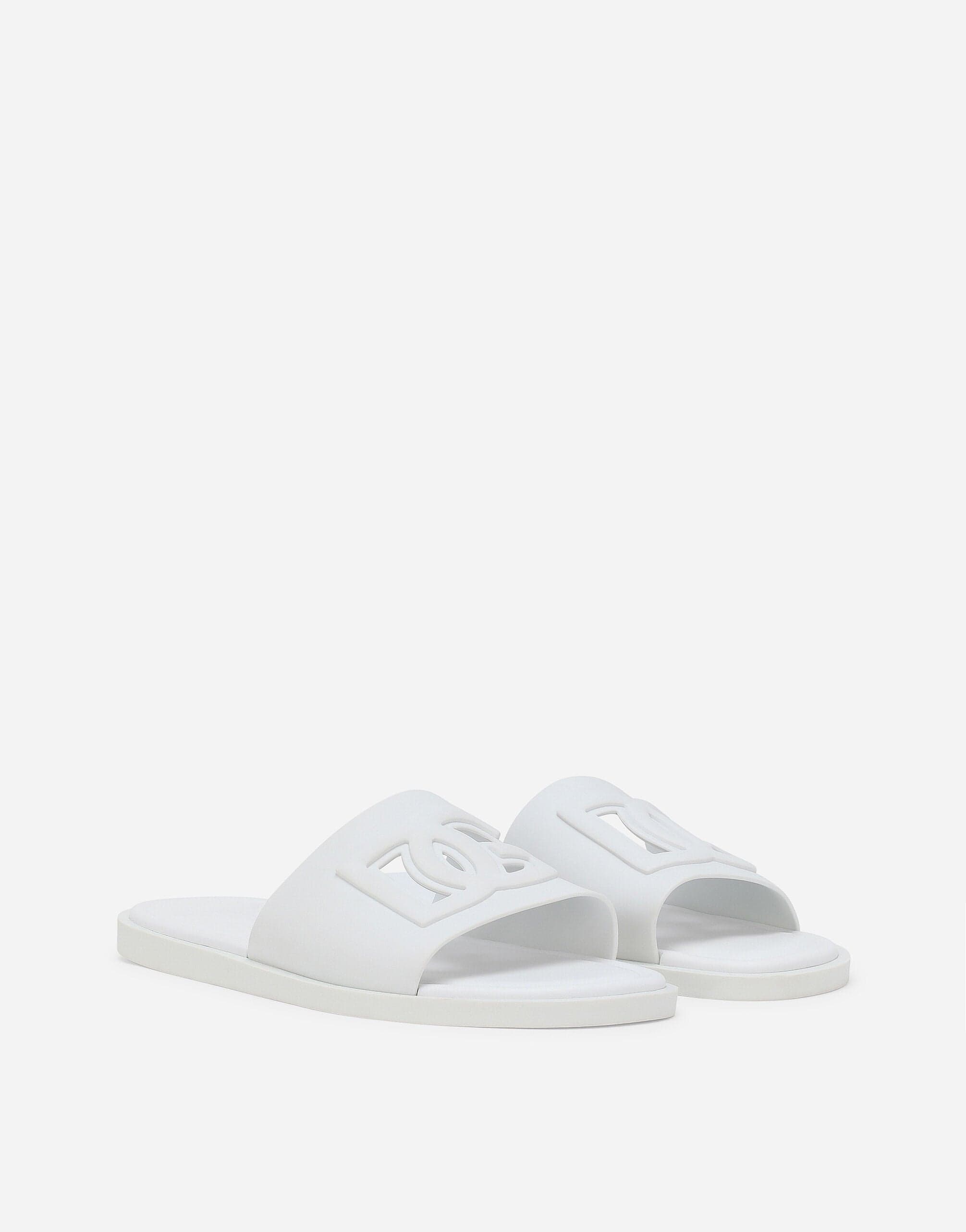 Dolce & Gabbana Beachwear Sliders In White