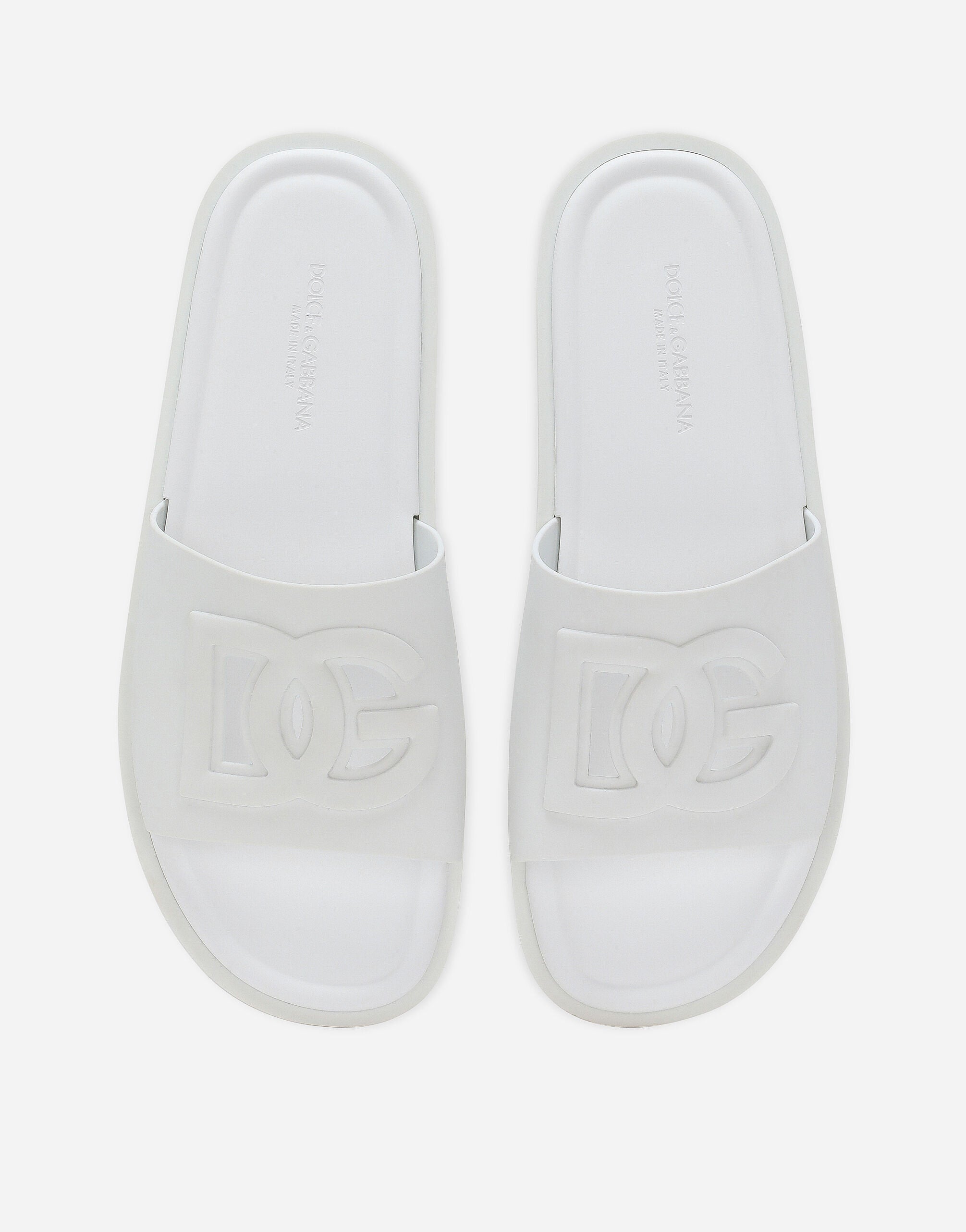 Dolce & Gabbana Beachwear Sliders In White