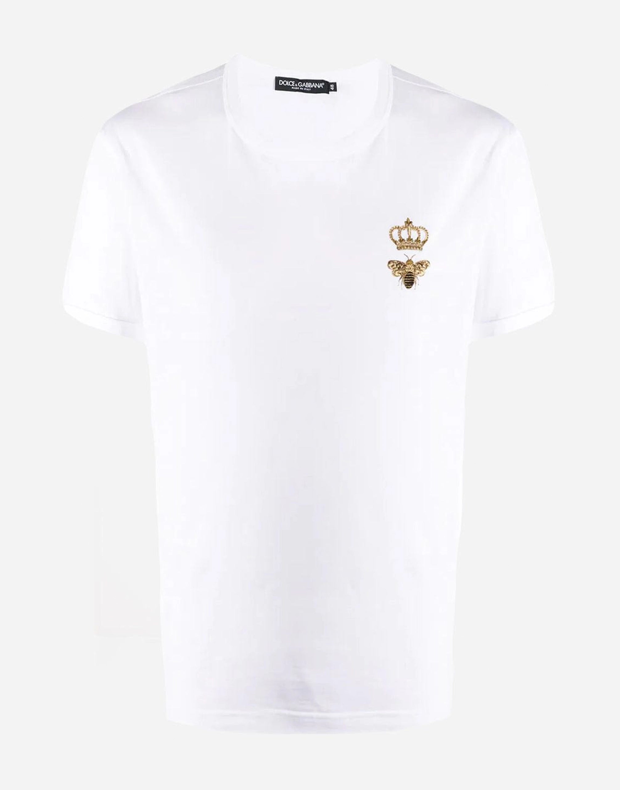 Dolce & Gabbana Bee Crown Embroidered T-shirt