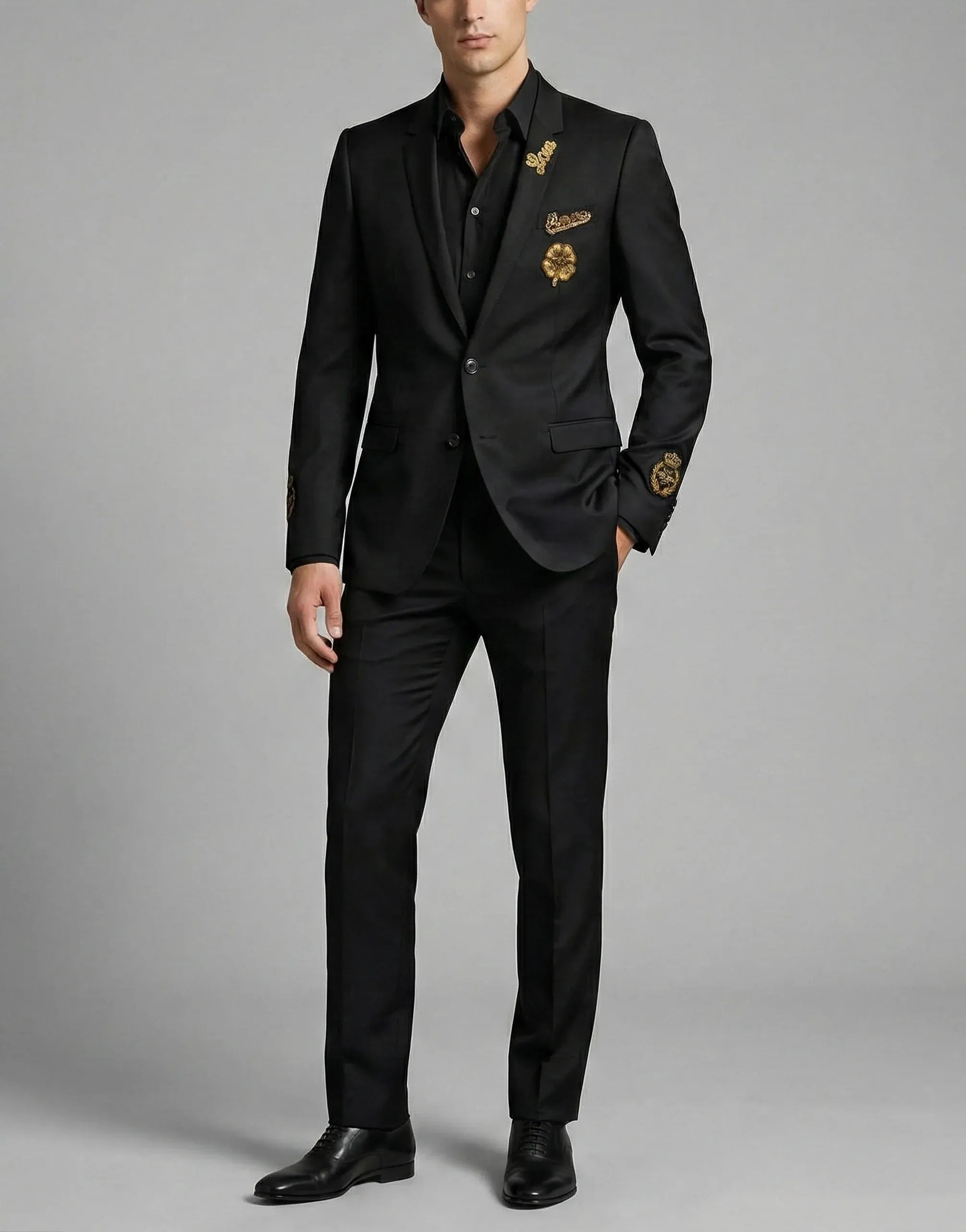 Dolce & Gabbana Bee Embroidery Suit