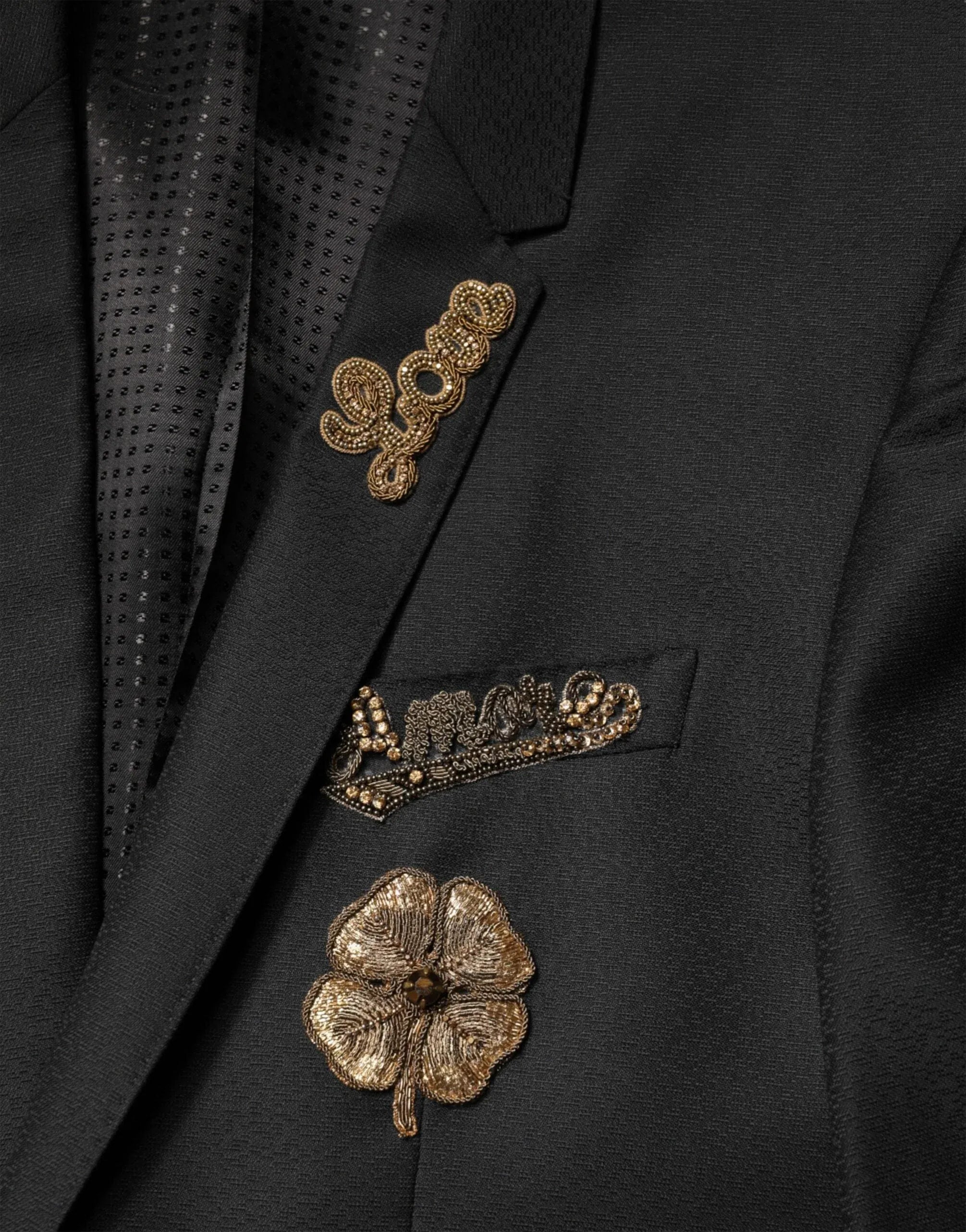 Dolce & Gabbana Bee Embroidery Suit