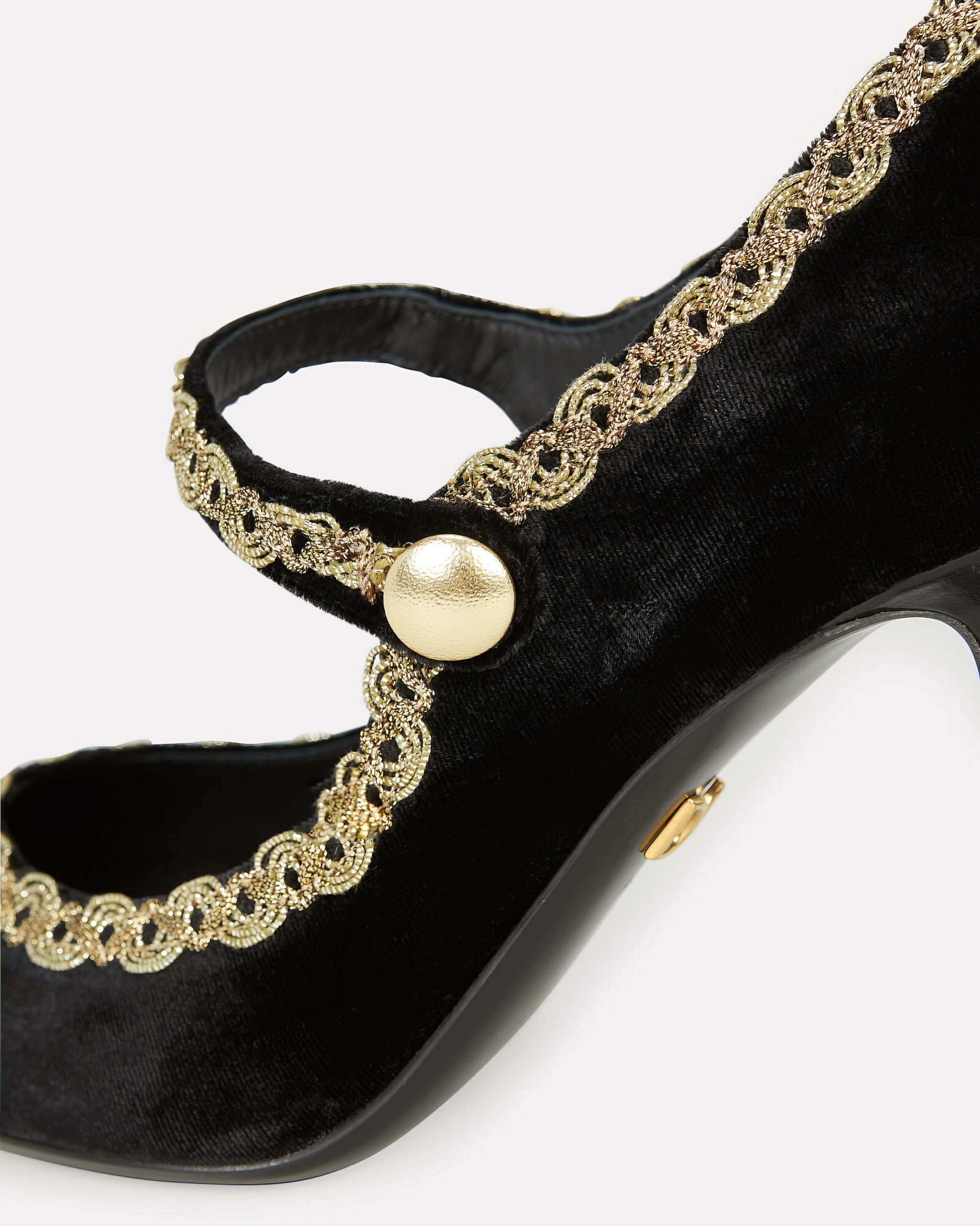 Dolce & Gabbana Bejeweled Velvet Mary Jane Pumps