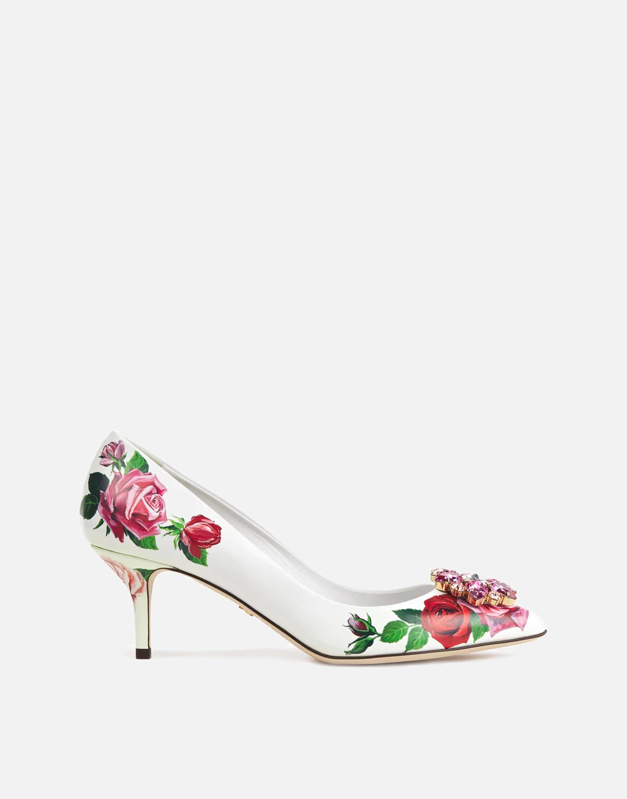 Dolce & Gabbana Bellucci Crystal-Embellished Floral Pumps