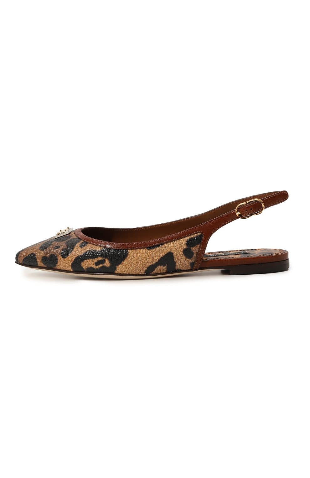 Dolce & Gabbana Bellucci Leopard-Print Slingbacks