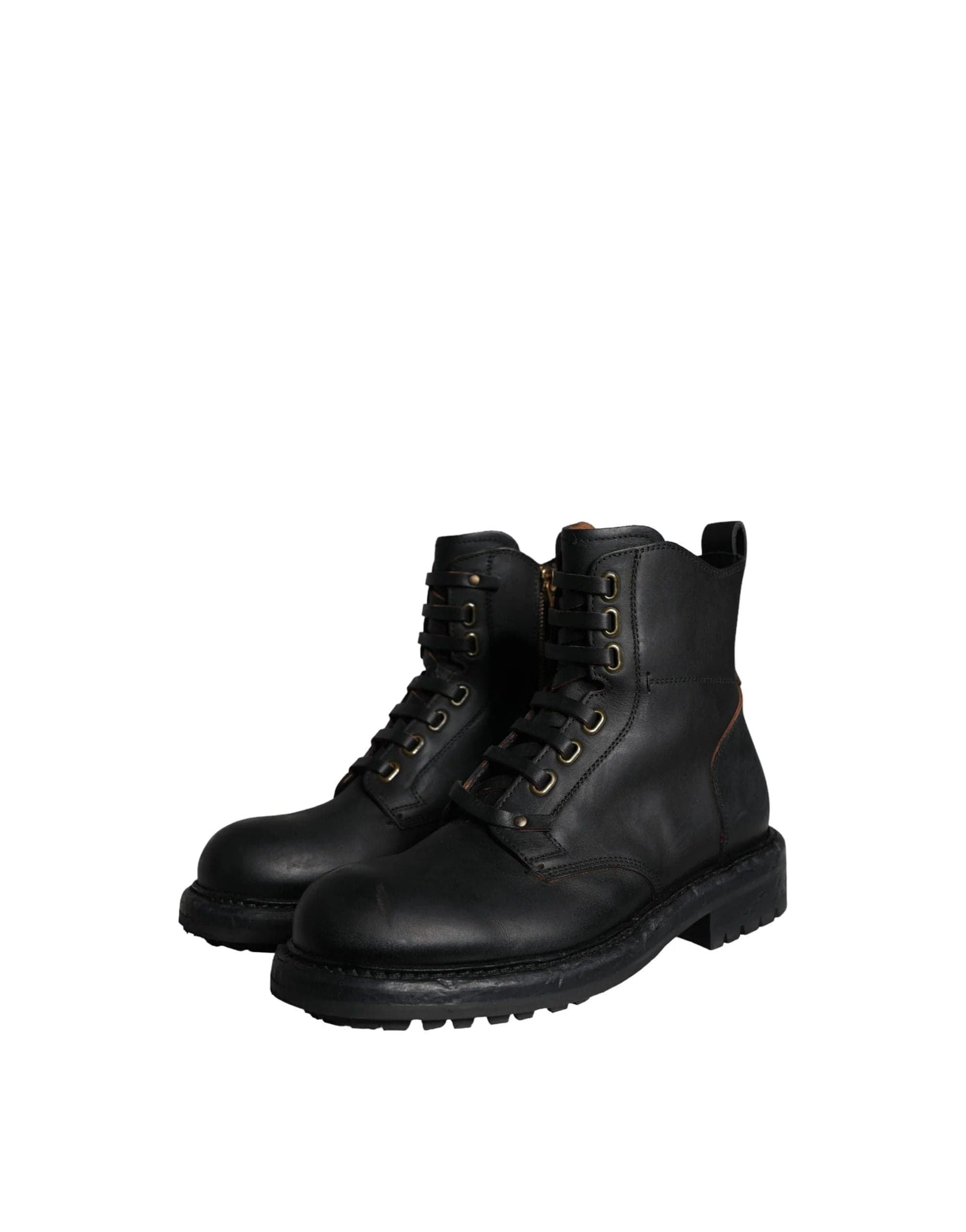 Dolce & Gabbana Bernini Lace Up Mid Boots