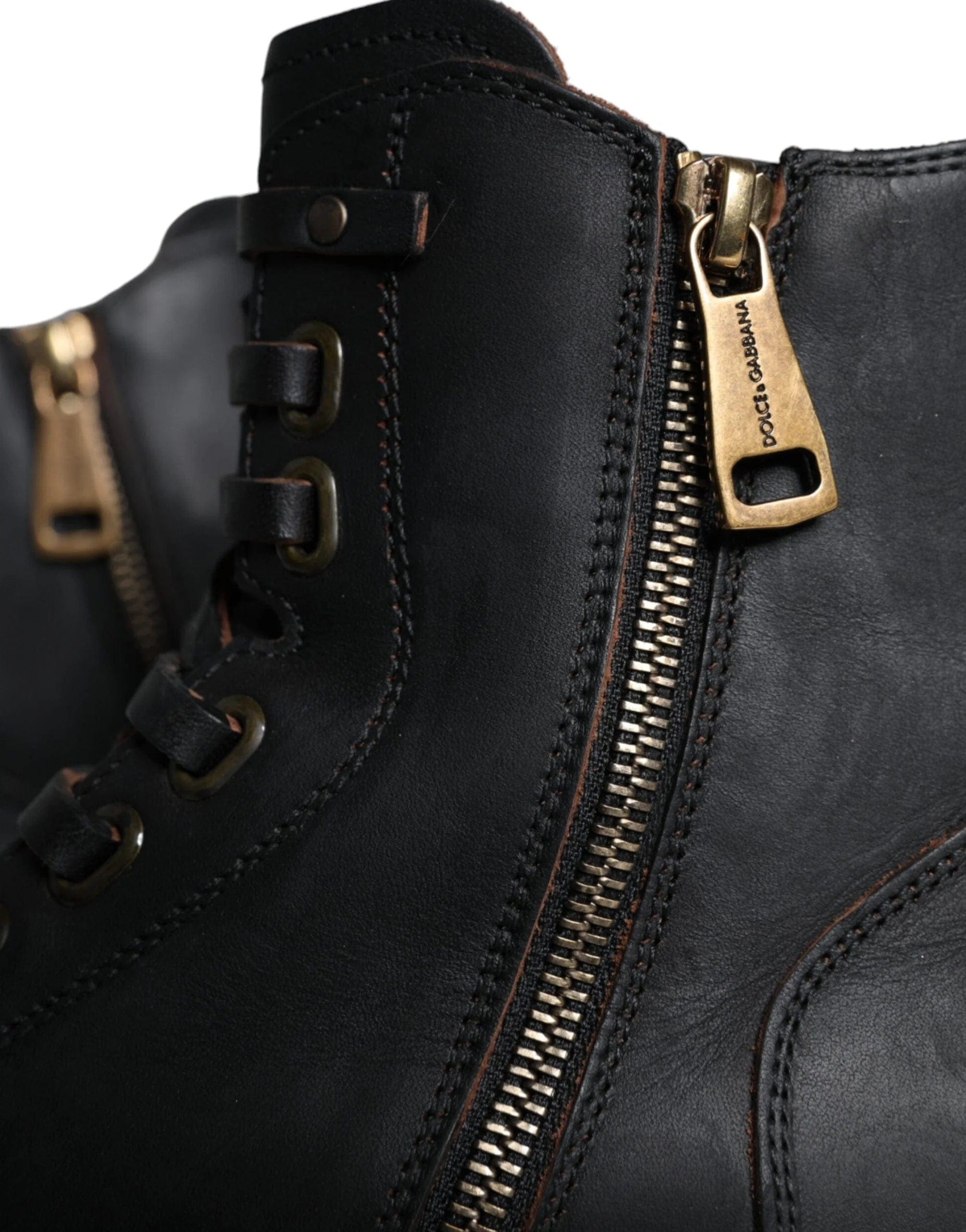 Dolce & Gabbana Bernini Lace Up Mid Boots