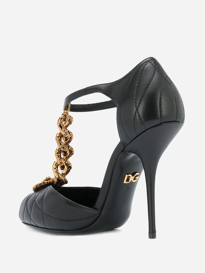 Dolce & Gabbana Bette Devotion T-Strap Sandals