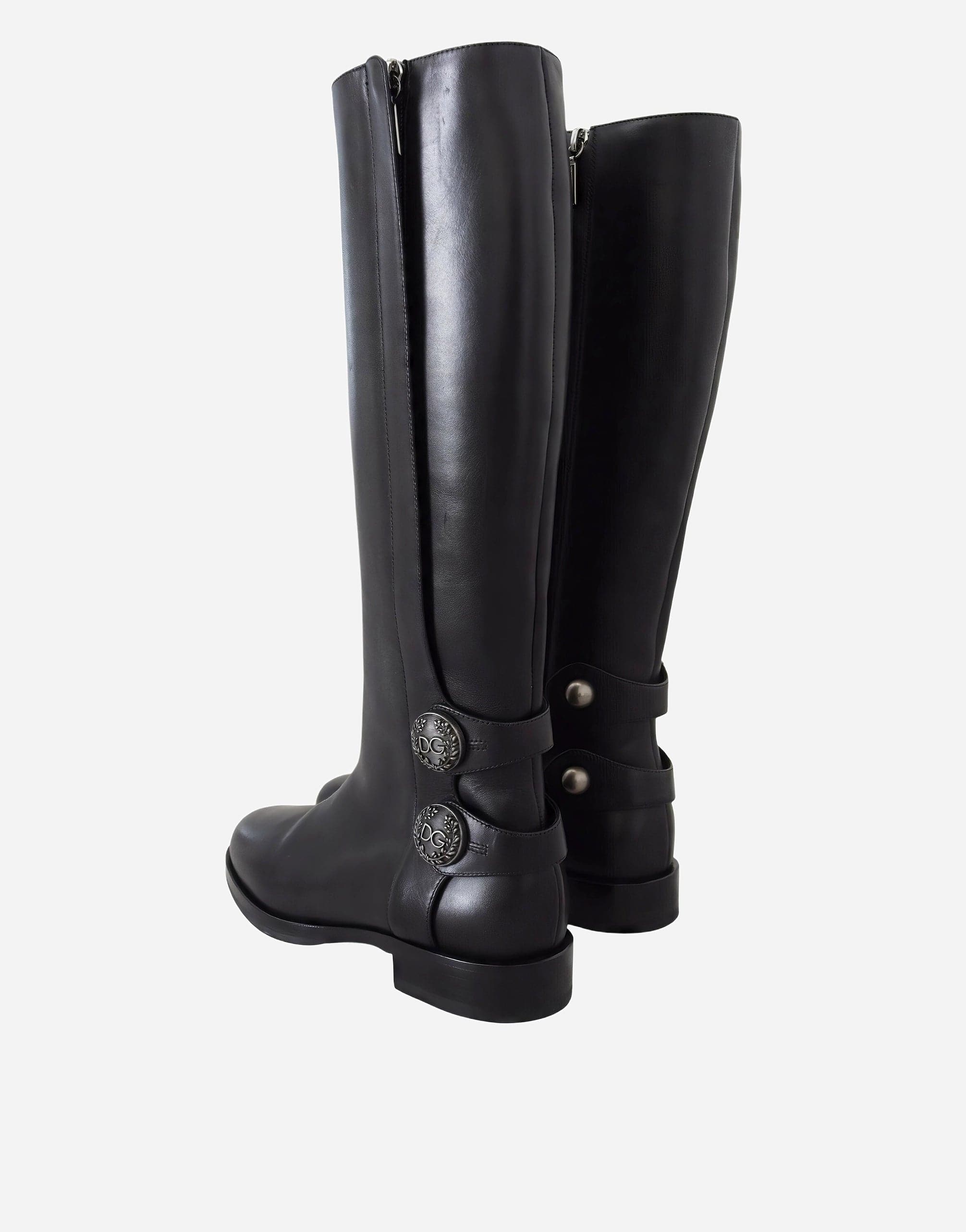 Dolce & Gabbana Biker Leather Boots