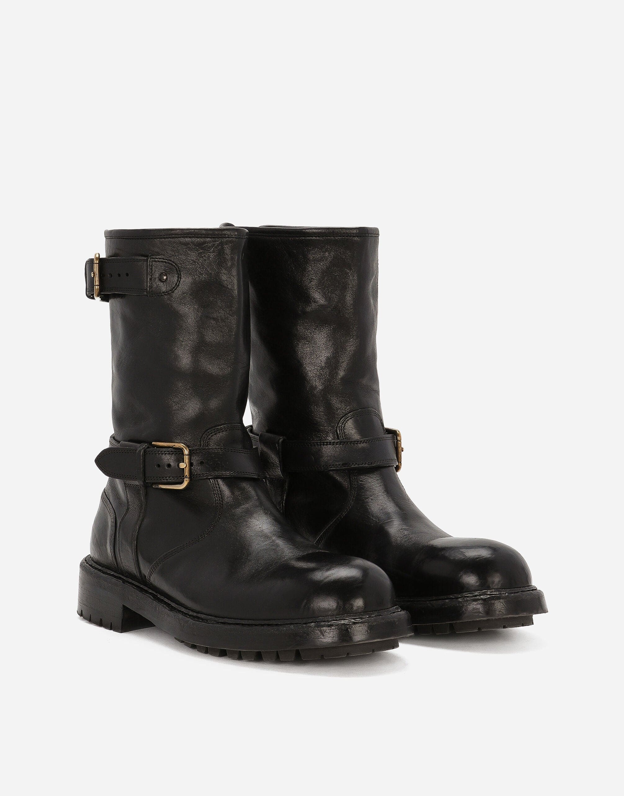 Dolce & Gabbana Biker Leather Boots