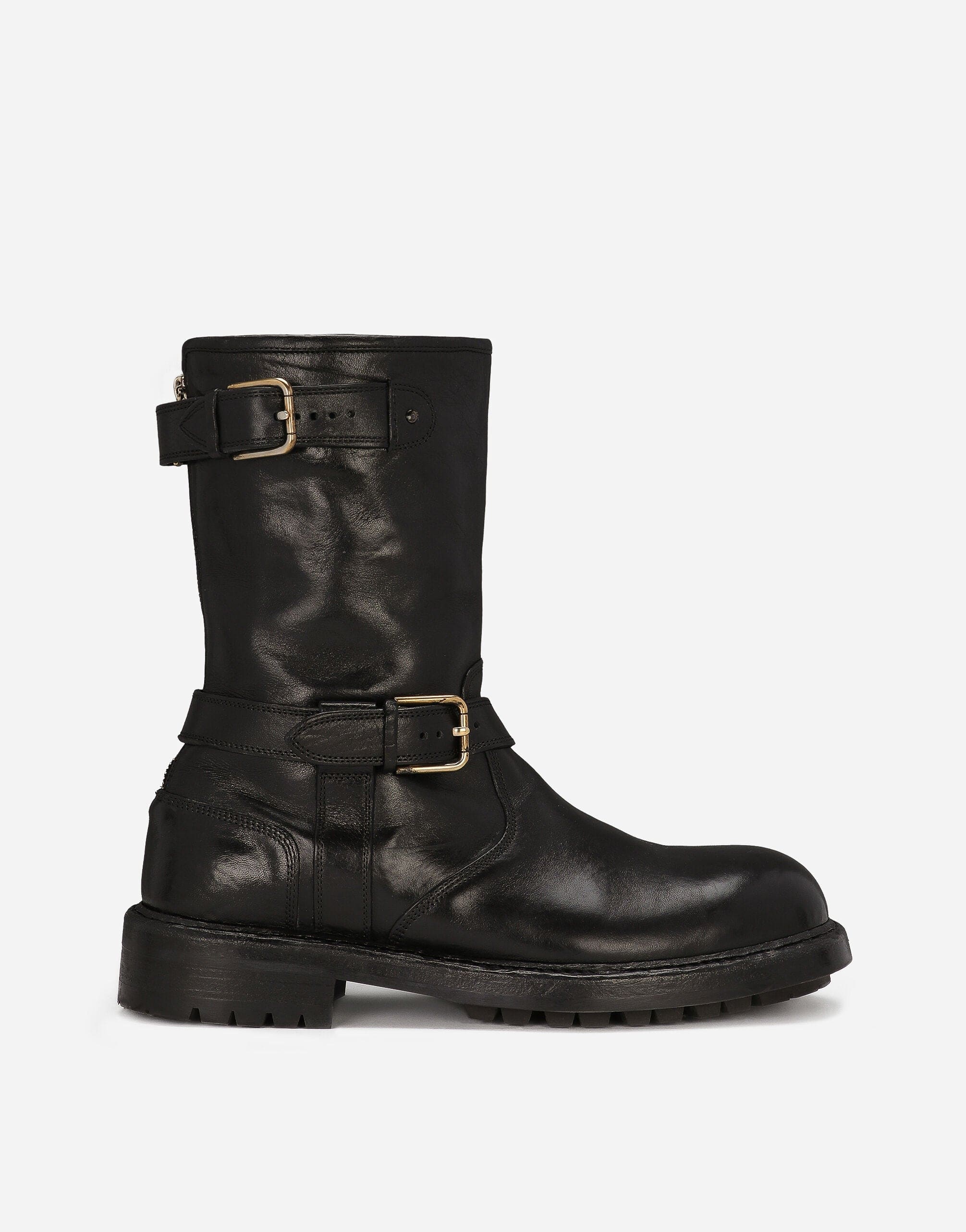 Dolce & Gabbana Biker Leather Boots