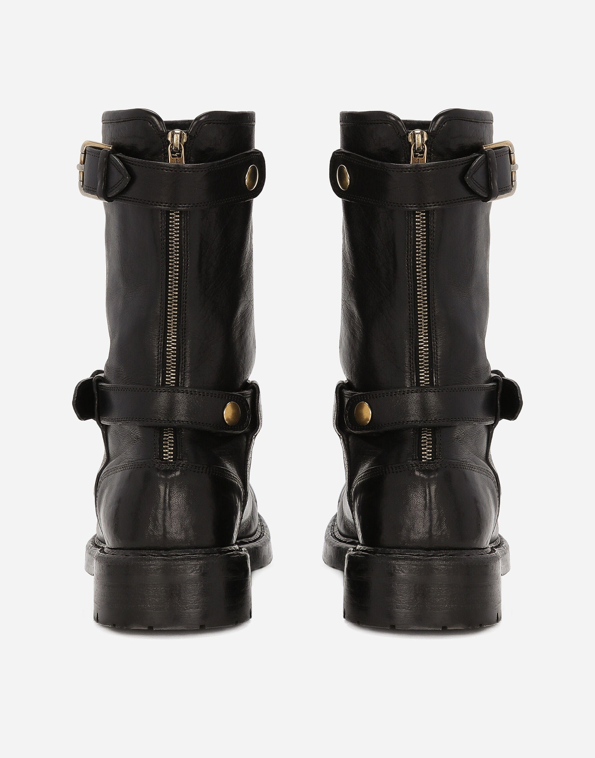 Dolce & Gabbana Biker Leather Boots