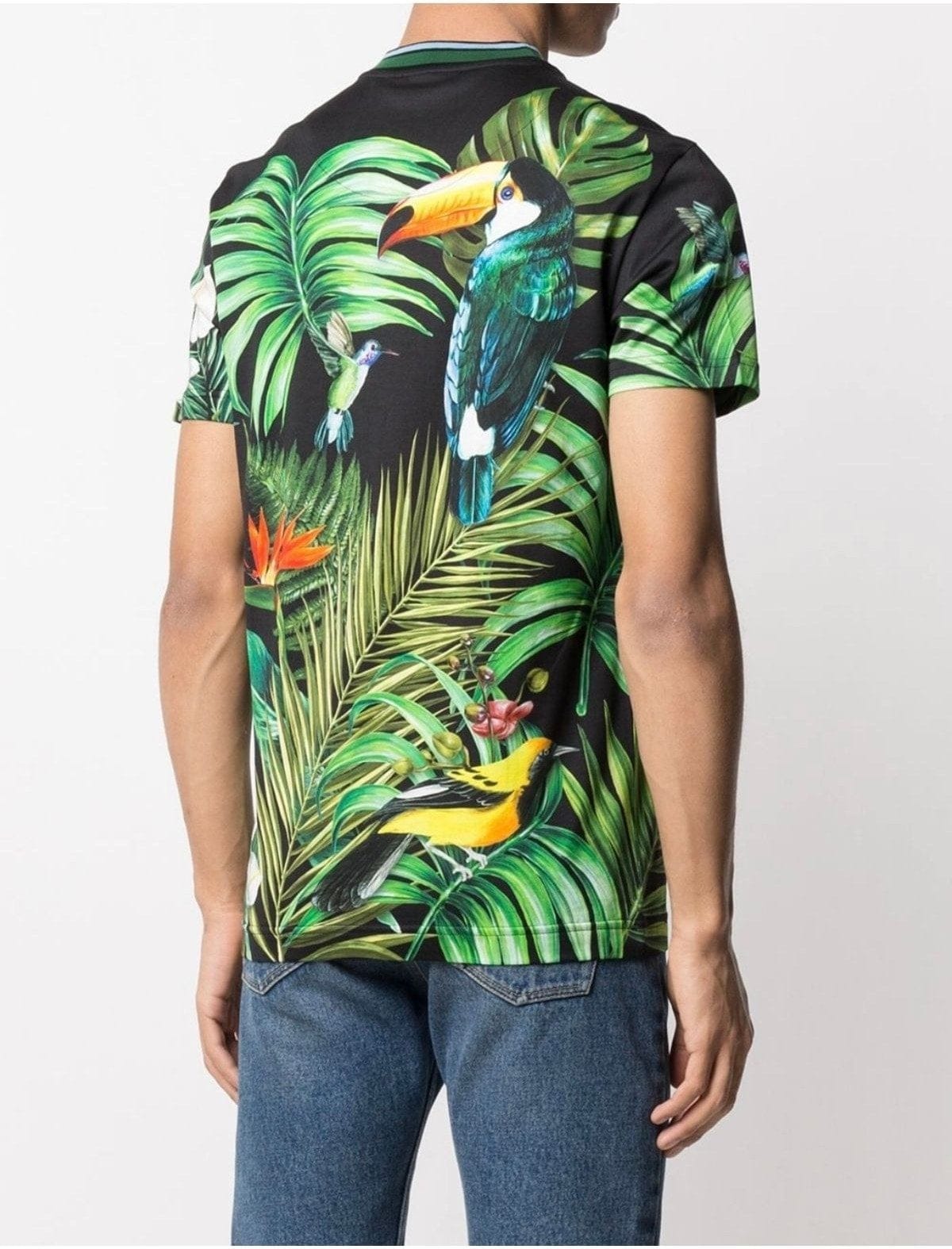 Dolce&Gabbana Tropical Bird T-Shirt 54⁠ Dolce & Gabbana Bird Print Cotton T-Shirt | Sendegaro ZA