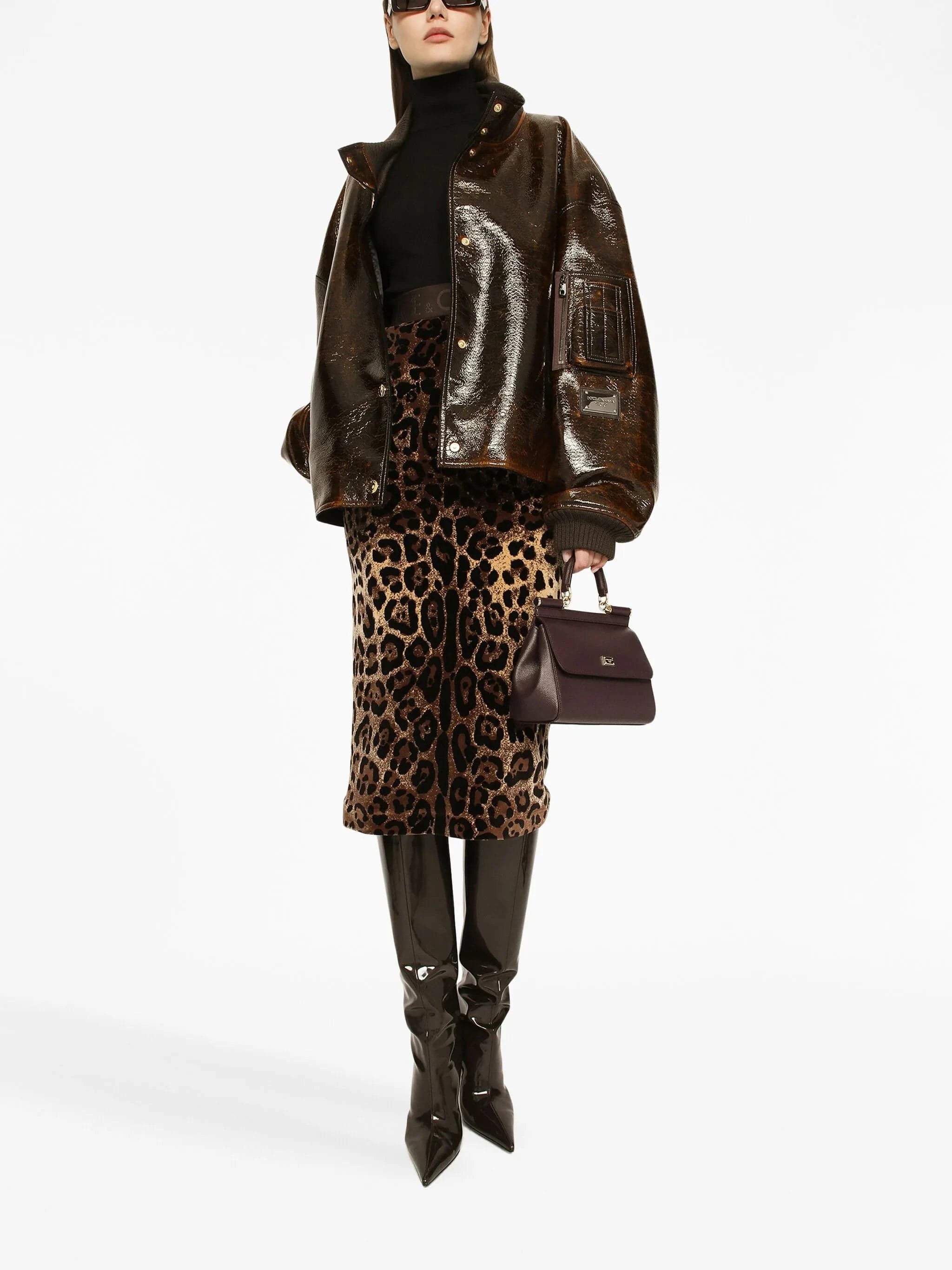 Dolce & Gabbana Black Cashmere Turtle-Neck Sweater