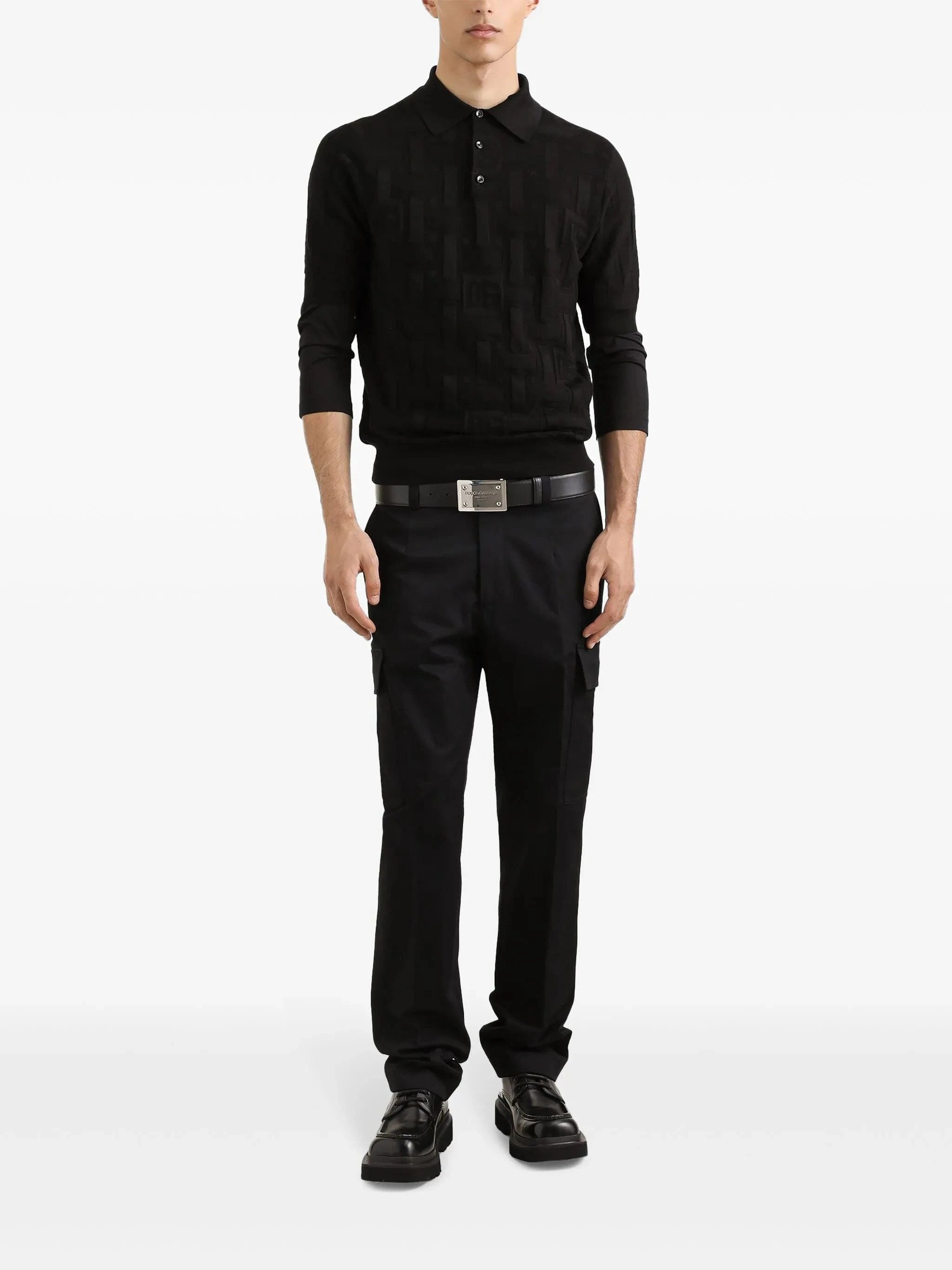 Dolce & Gabbana Black Cotton Cargo Pants