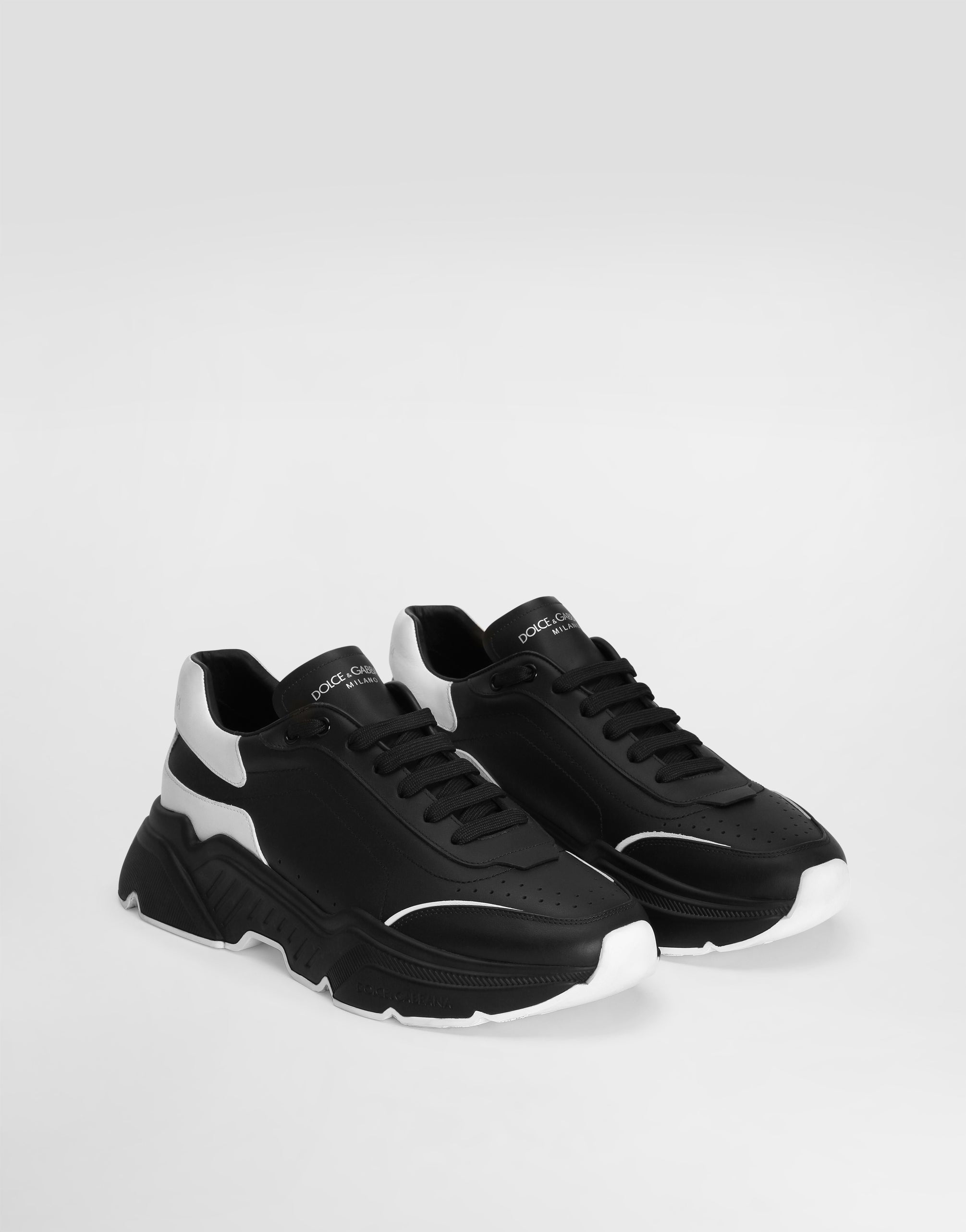 Dolce & Gabbana Black Daymaster Leather Sneakers