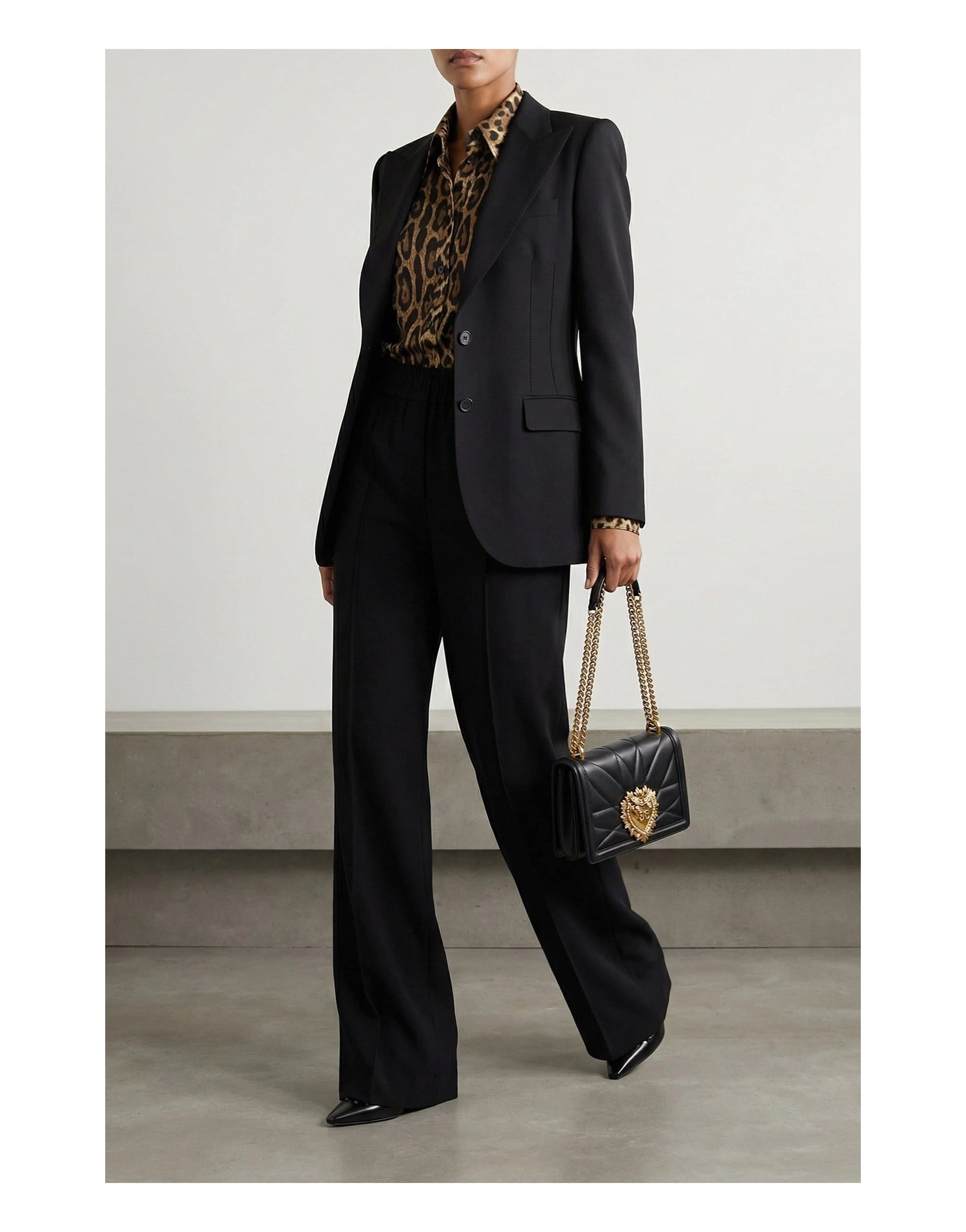 Dolce & Gabbana Dolce & Gabbana Black Devotion Crossbody Bag