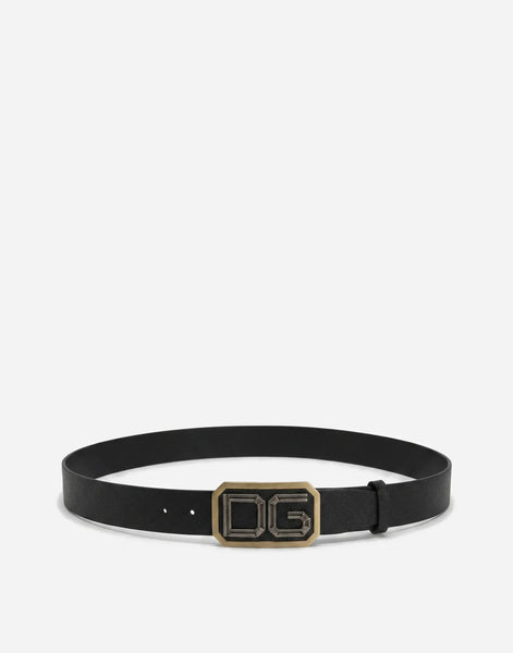 Dolce & Gabbana Black DG Logo Leather Belt | Sendegaro JP Dolce & Gabbana Black DG Logo Leather Belt | Sendegaro JP