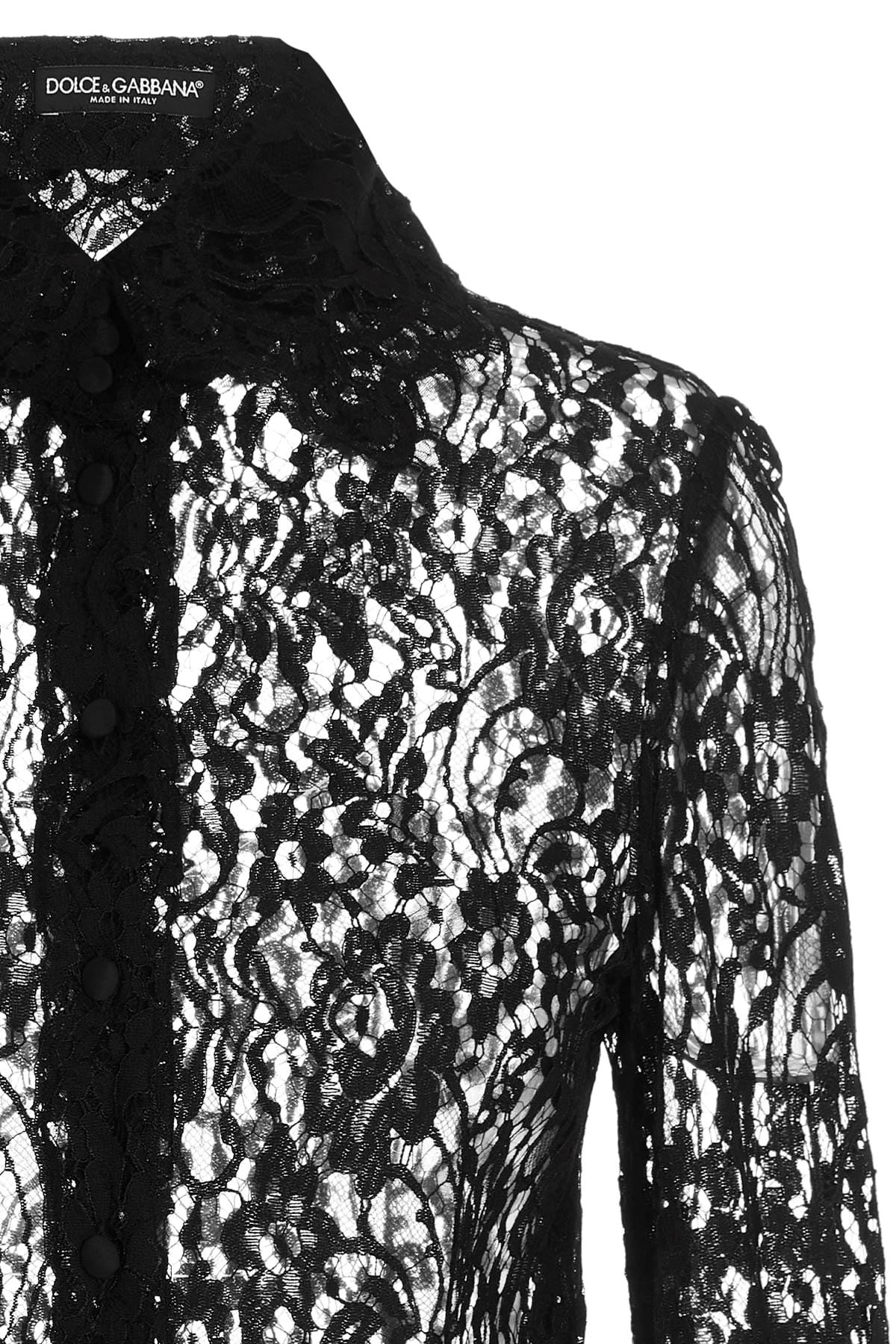 Dolce & Gabbana Dolce & Gabbana Black Lace Shirt