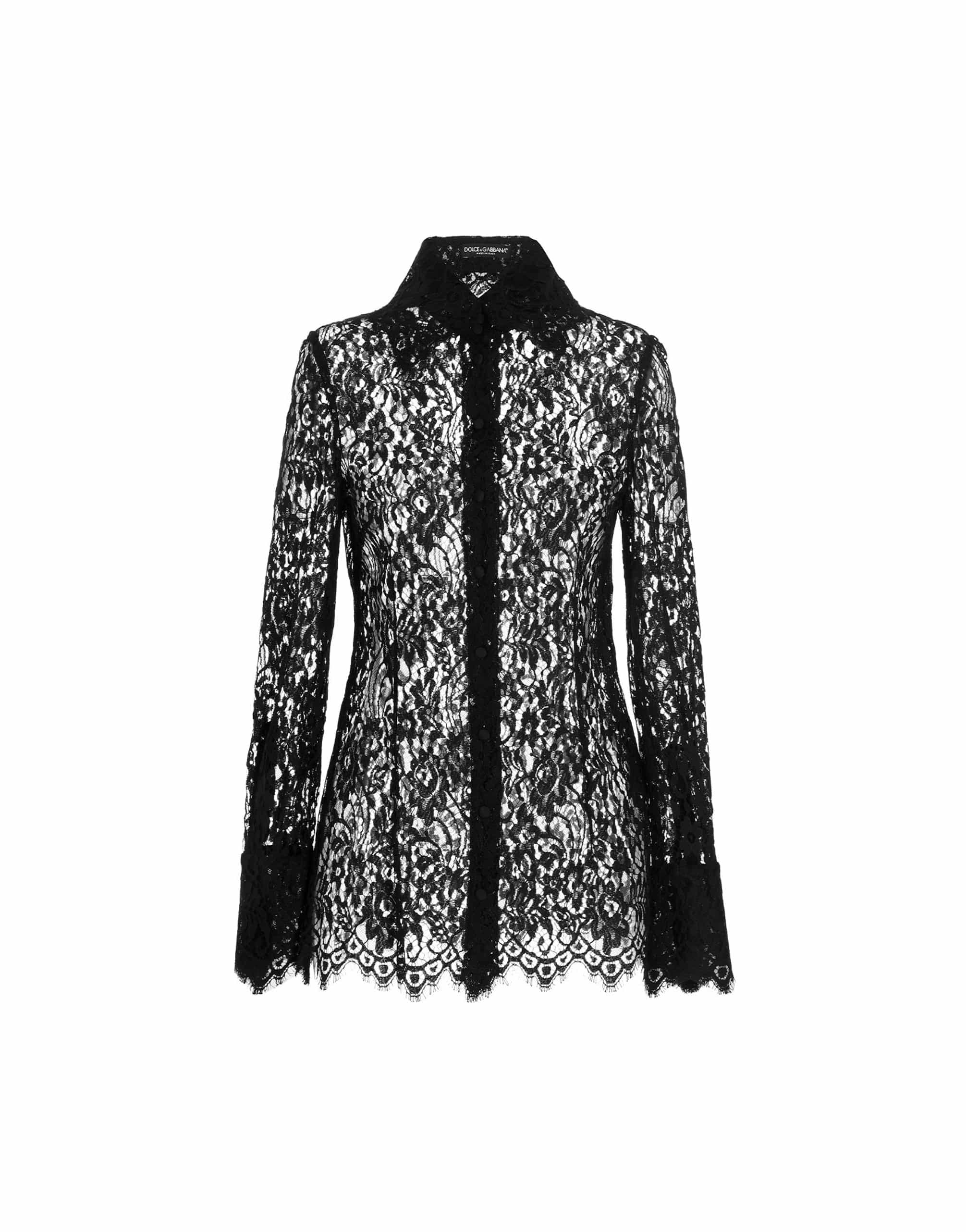 Dolce & Gabbana Dolce & Gabbana Black Lace Shirt