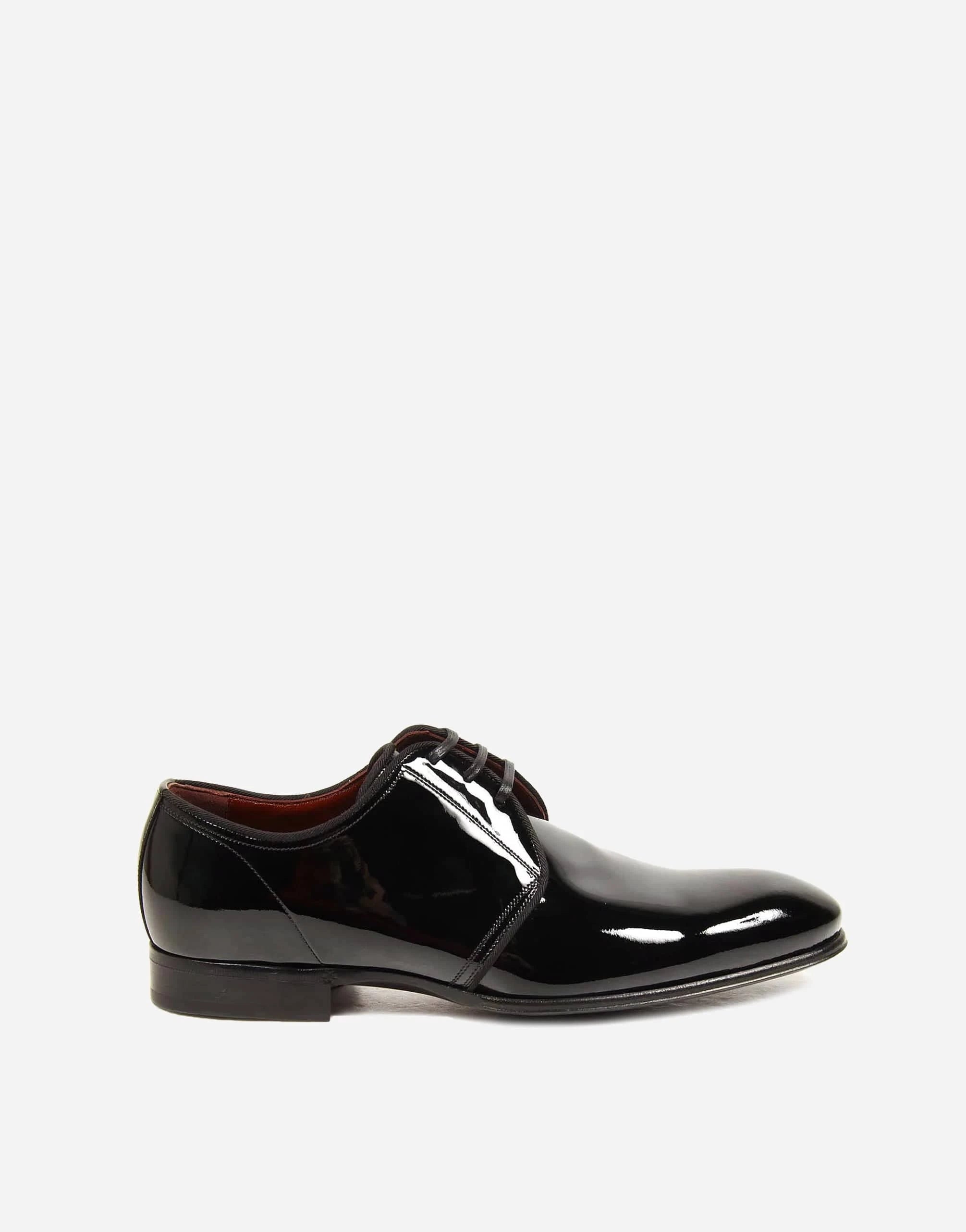 Dolce & Gabbana Black Lace-Up Derby Formal Shoes