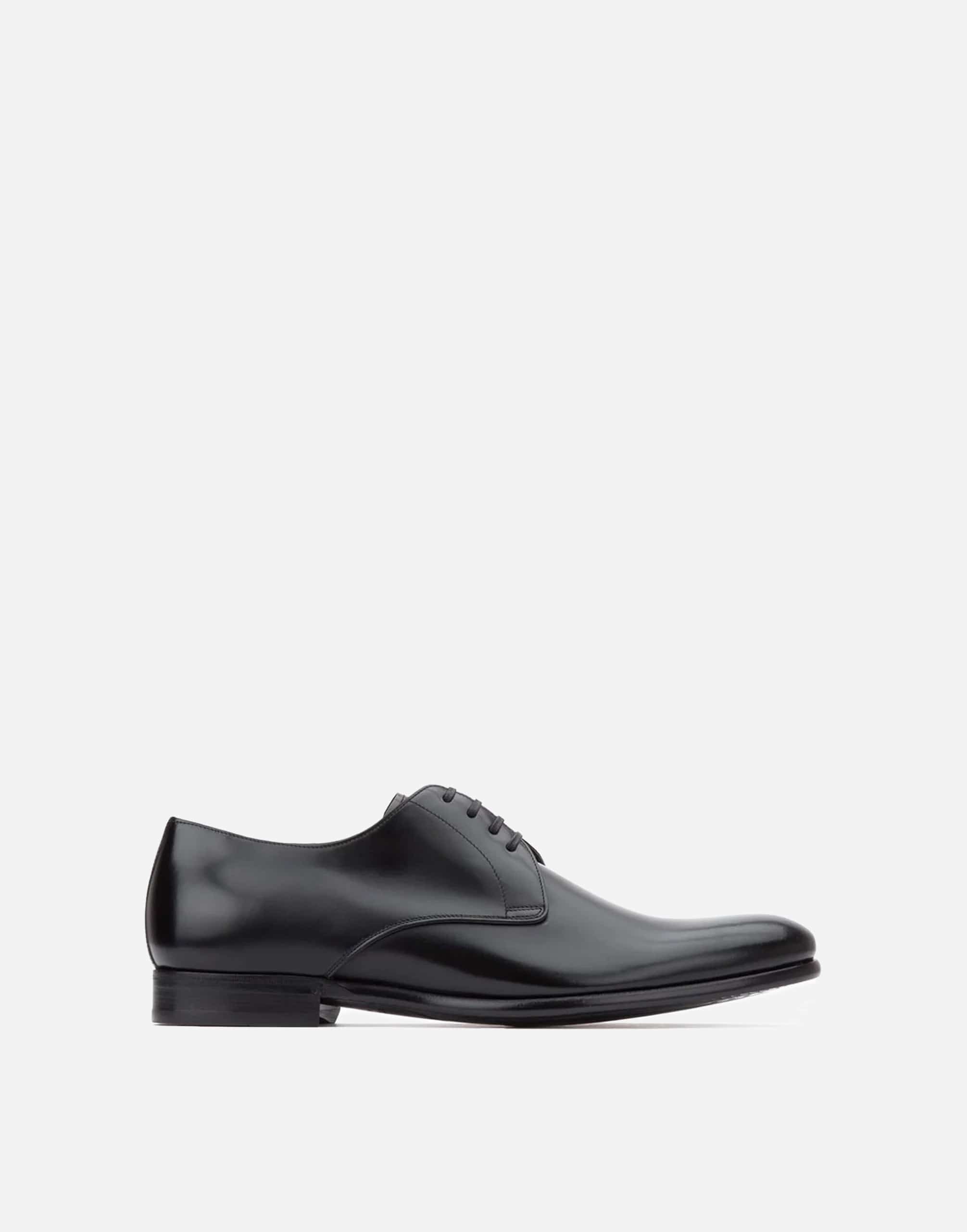 Dolce & Gabbana Black Lace-Up Derby Shoes