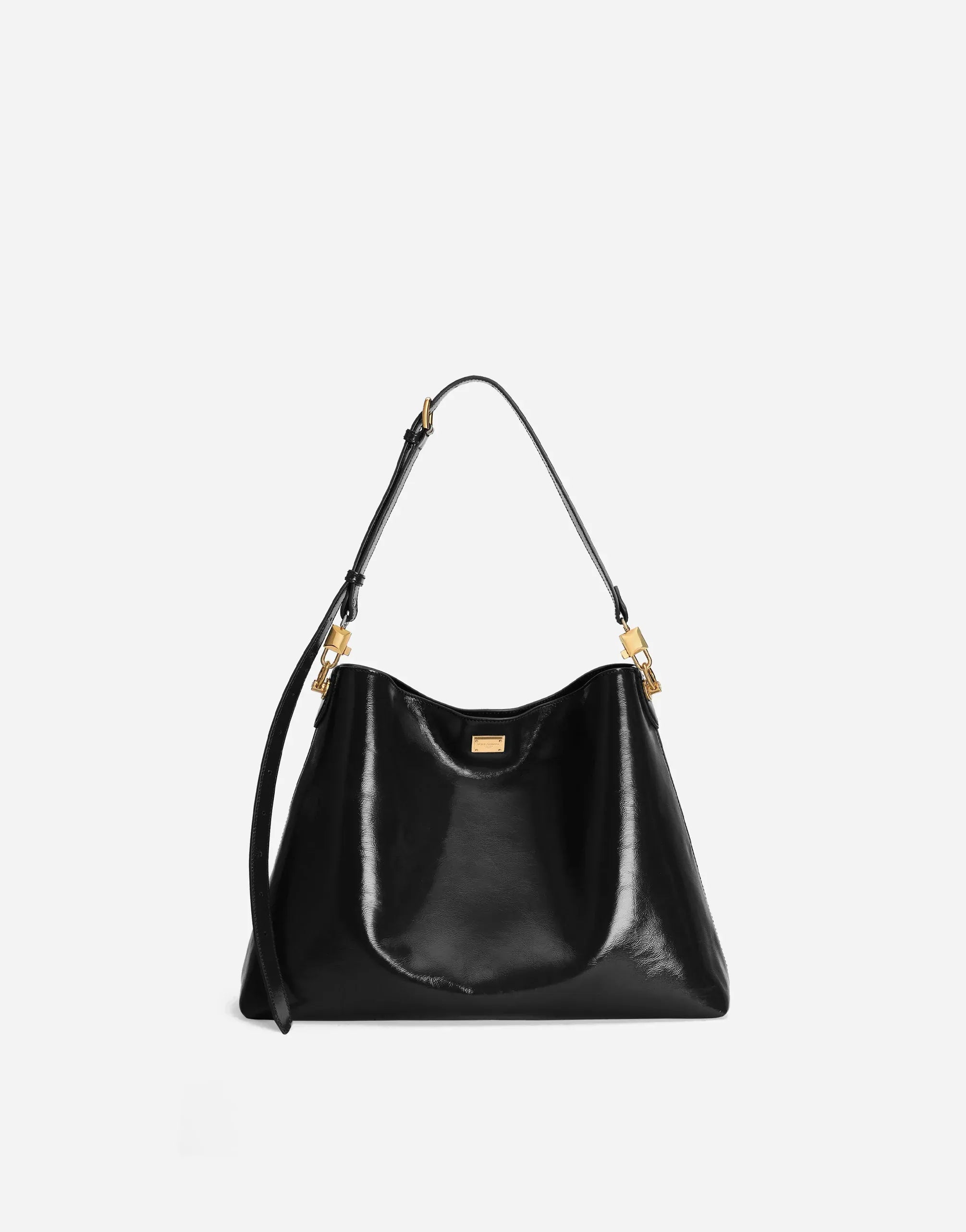 Dolce & Gabbana Black Large Vittoria Shoulder Bag