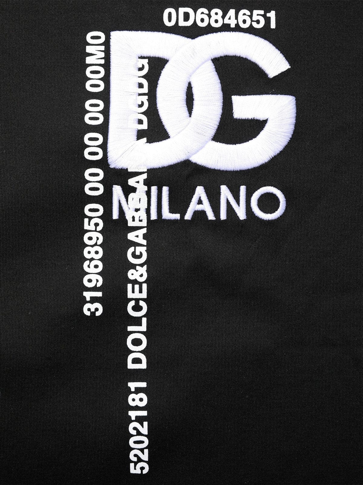 Dolce & Gabbana Black Logo-Embroidered T-Shirt